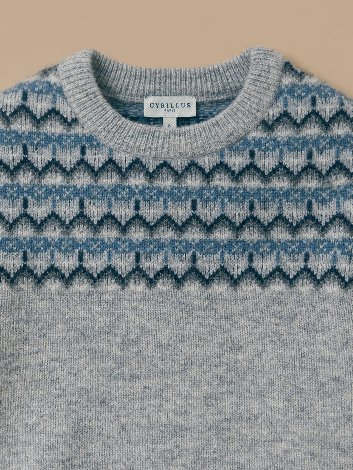 Jungenpullover aus Jacquard mit Wolle