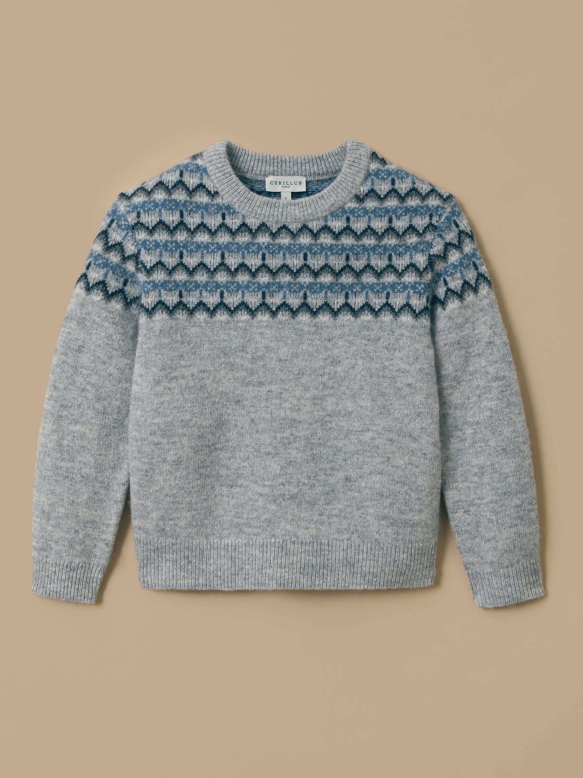 Jungenpullover aus Jacquard mit Wolle
