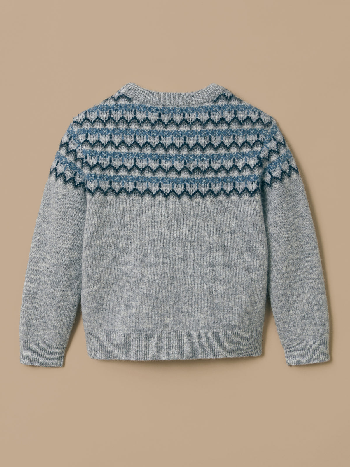 Jungenpullover aus Jacquard mit Wolle