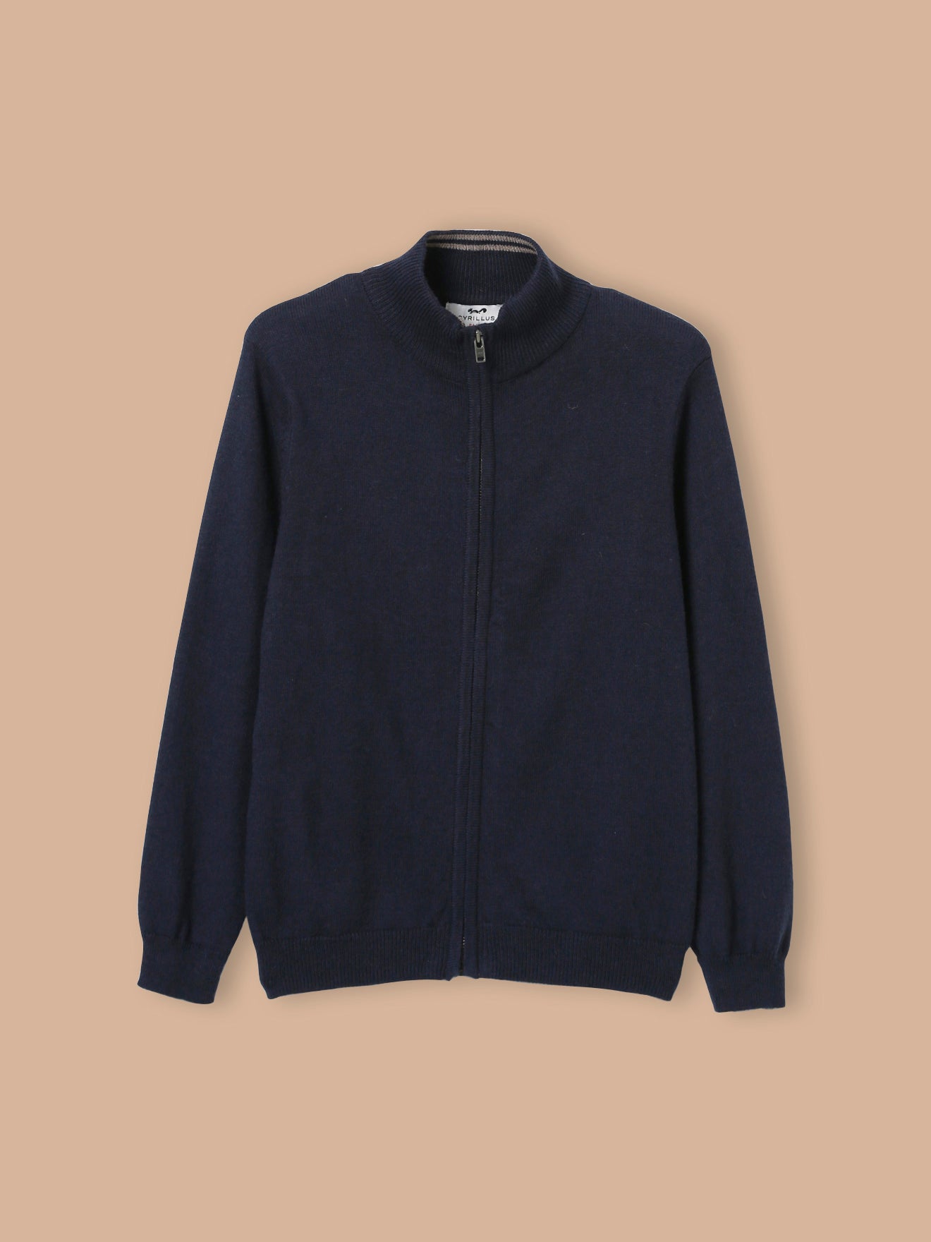 Jungen-Cardigan mit Stehkragen