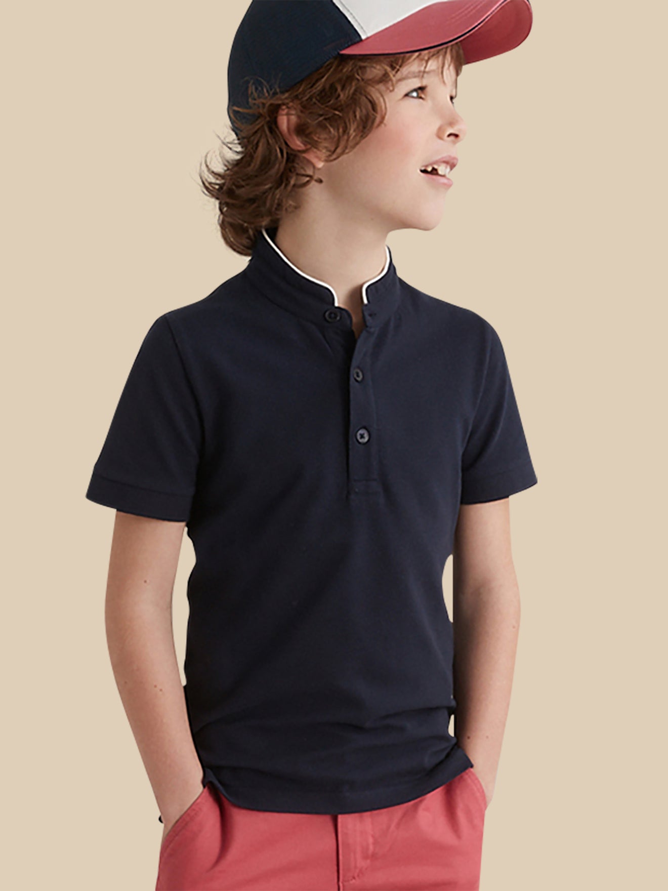 Jungen-Poloshirt – Bio-Baumwolle