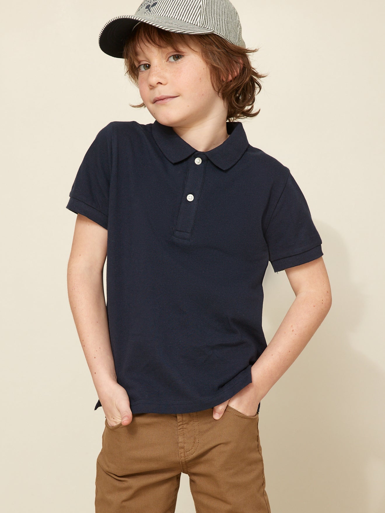 Jungen-Poloshirt – Bio-Baumwolle