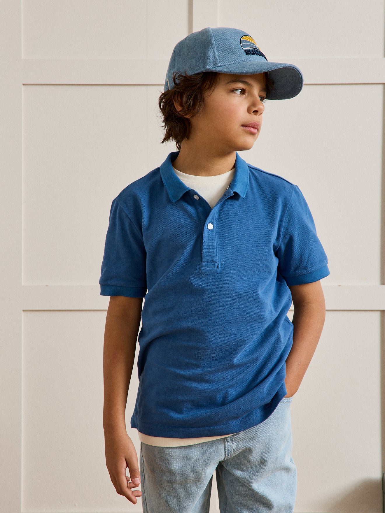 Jungen-Poloshirt – Bio-Baumwolle