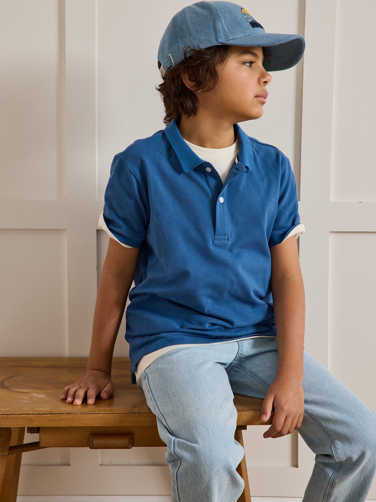 Jungen-Poloshirt – Bio-Baumwolle