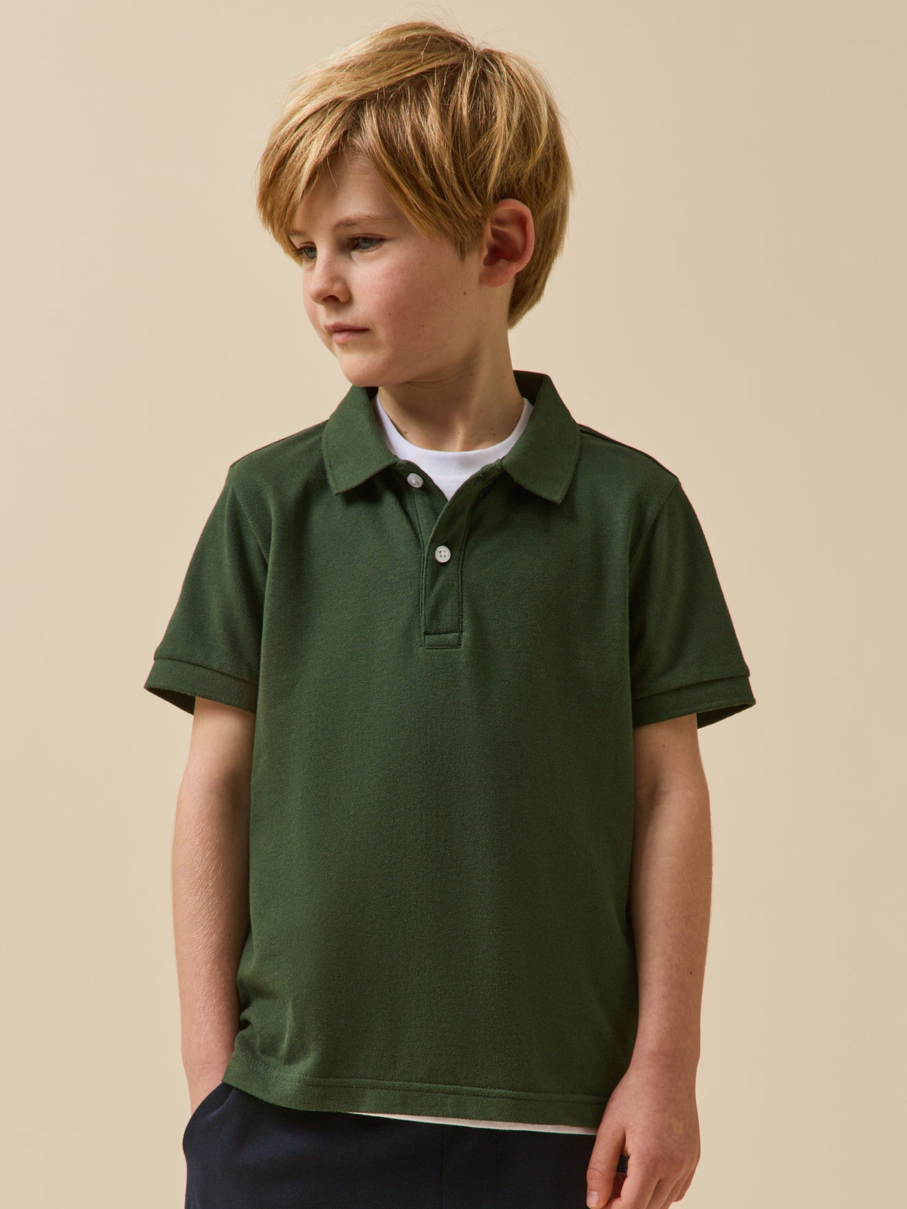 Jungen-Poloshirt – Bio-Baumwolle