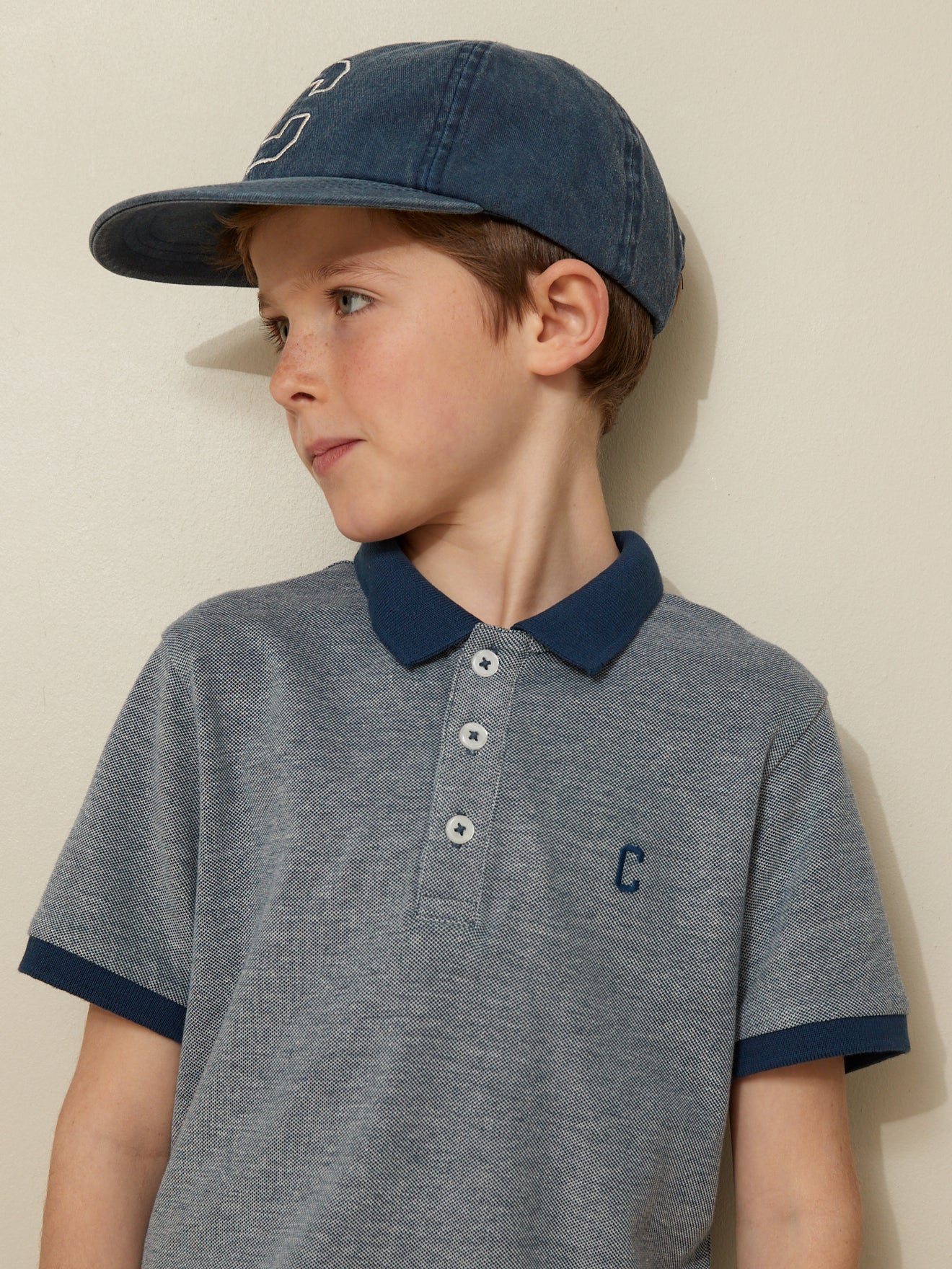 Jungen-Poloshirt – Bio-Baumwolle