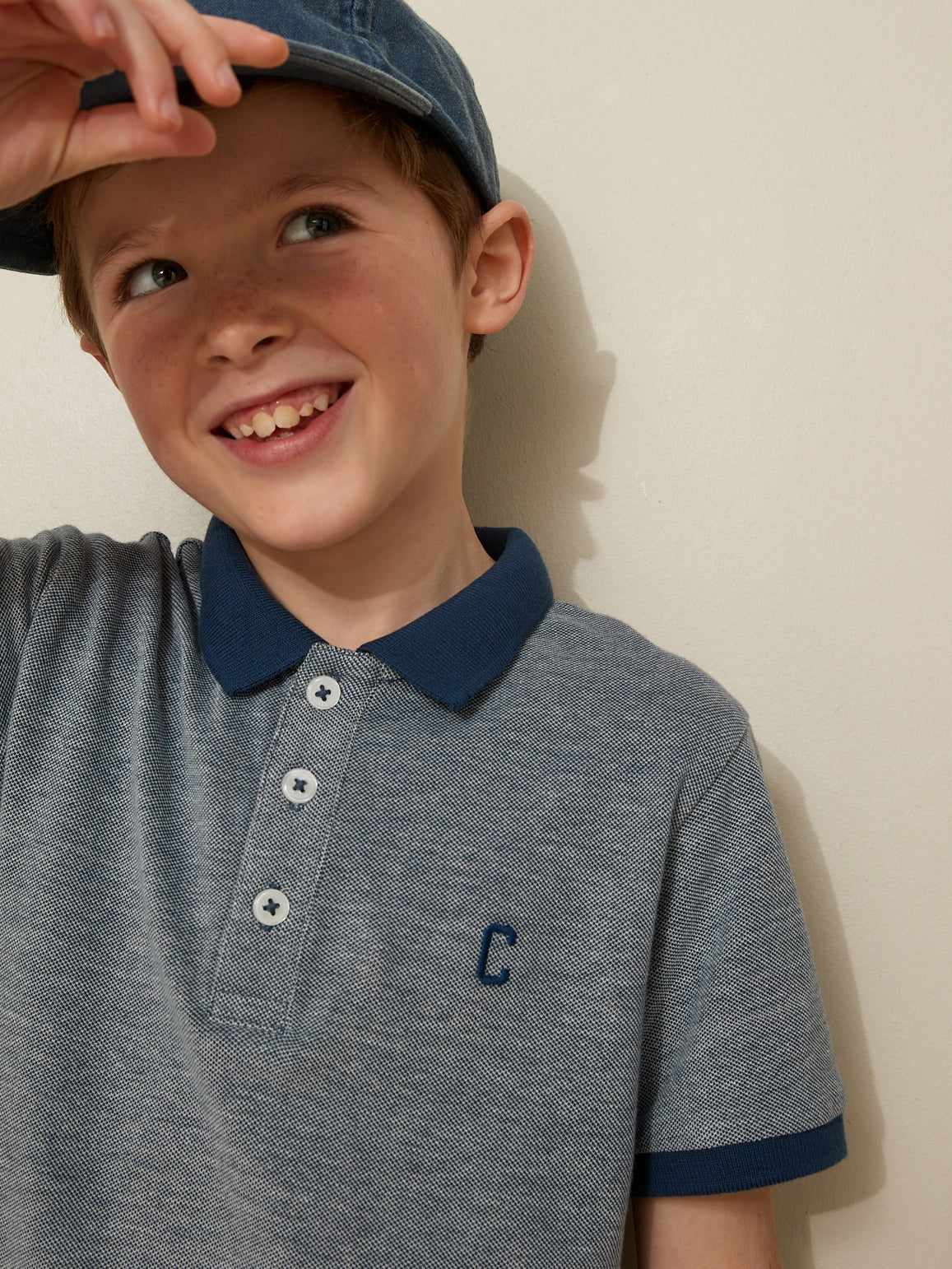 Jungen-Poloshirt – Bio-Baumwolle