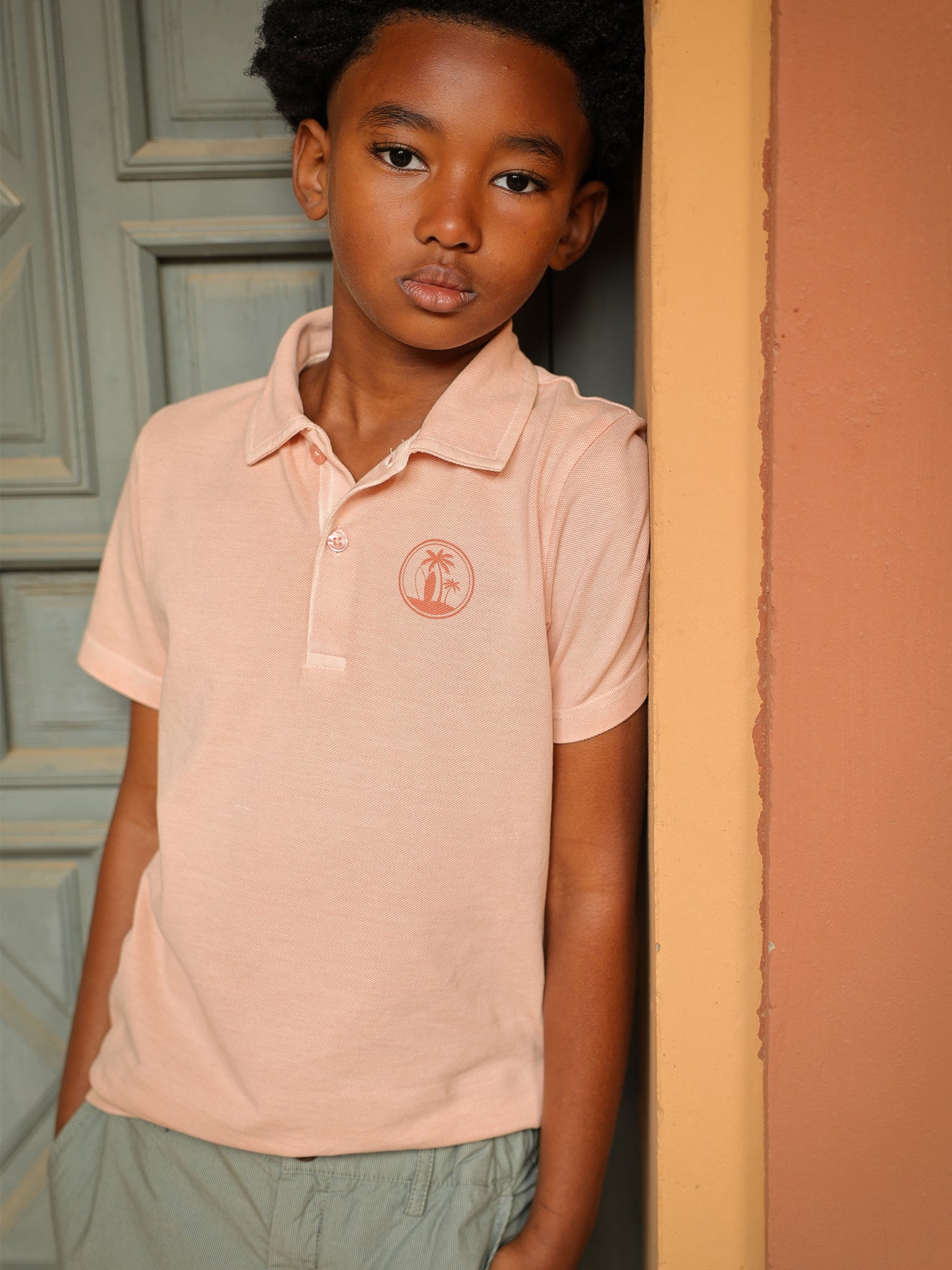 Jungen-Poloshirt aus Pikeestrick – Bio-Baumwolle