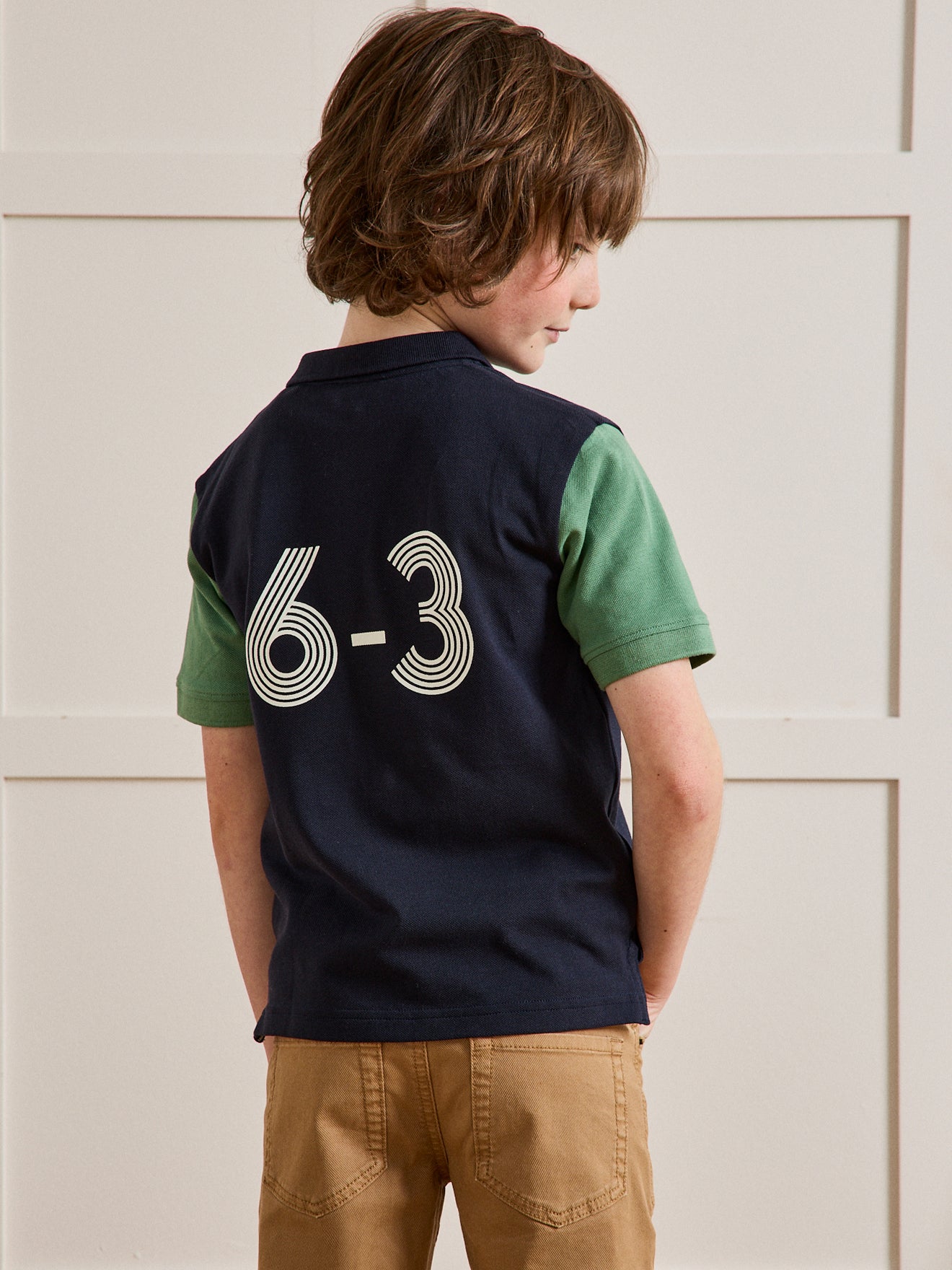 Jungen-Poloshirt aus Pikeestrick – Bio-Baumwolle