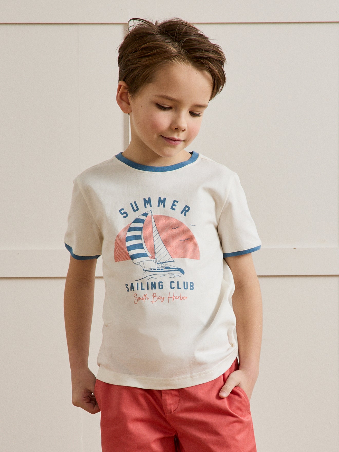 Jungen T-Shirt mit Druckmotiv – Bio-Baumwolle