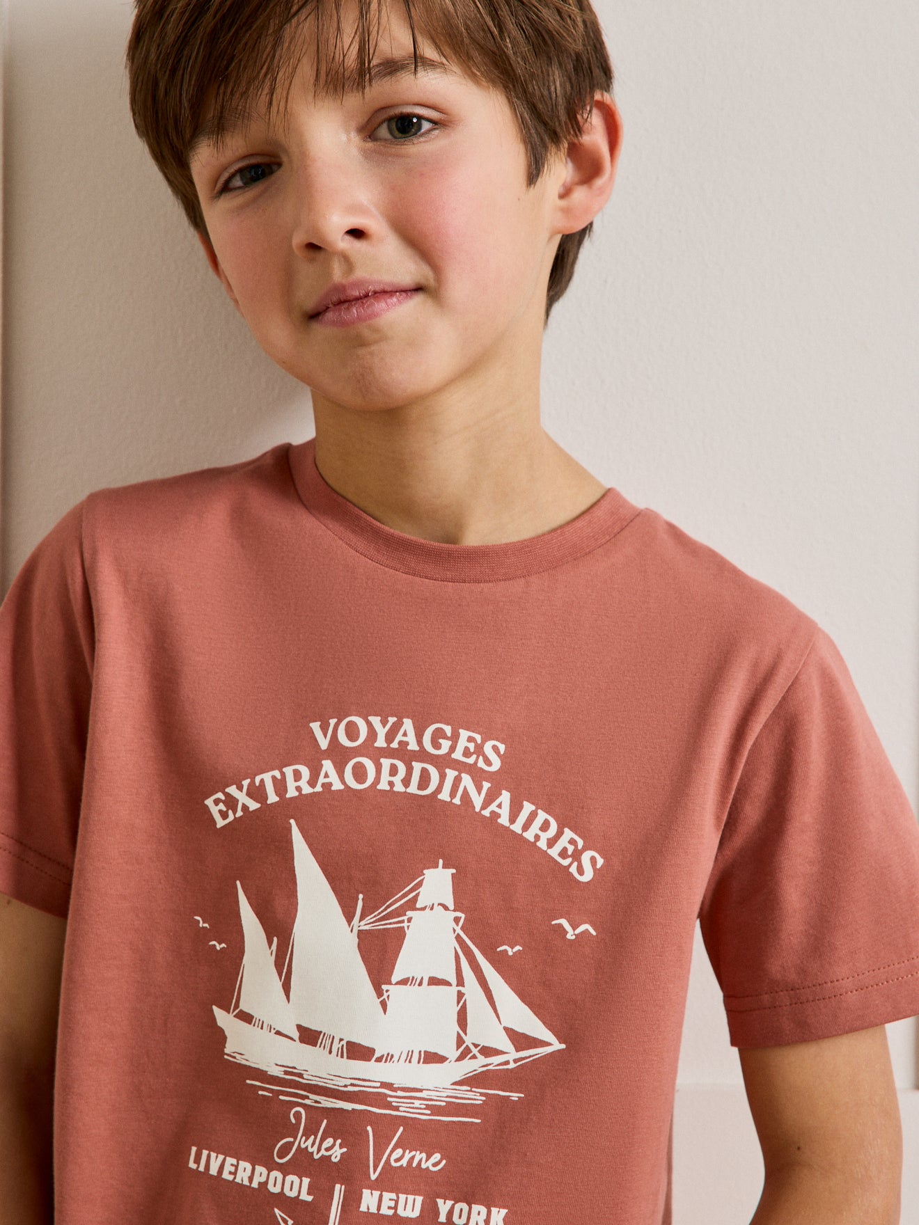 Kinder T-Shirt aus der Jules Verne Kollektion – Bio-Baumwolle