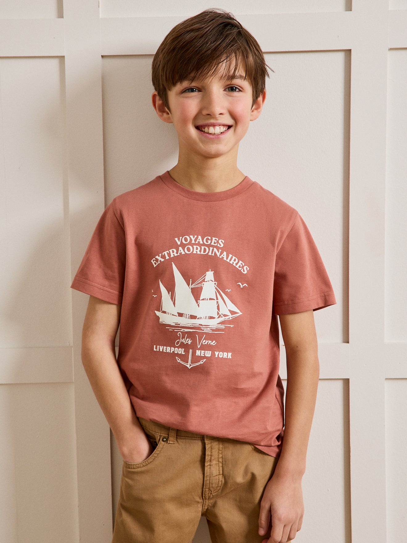 Kinder T-Shirt aus der Jules Verne Kollektion – Bio-Baumwolle