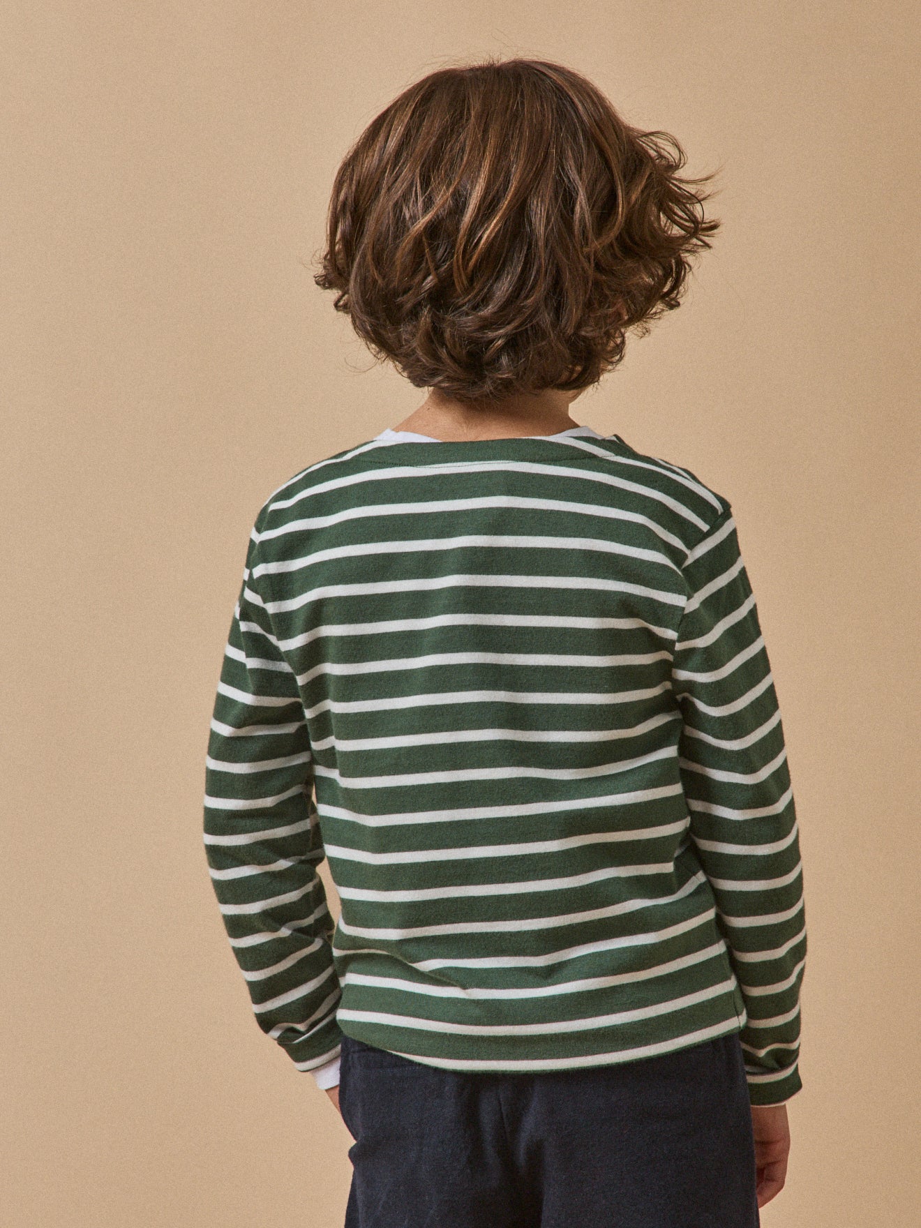Jungen-Shirt im Marinelook – Bio-Baumwolle
