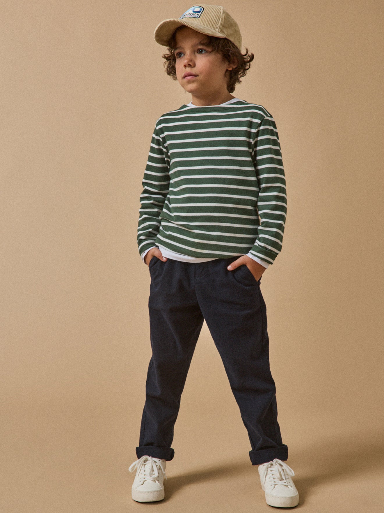 Jungen-Shirt im Marinelook – Bio-Baumwolle