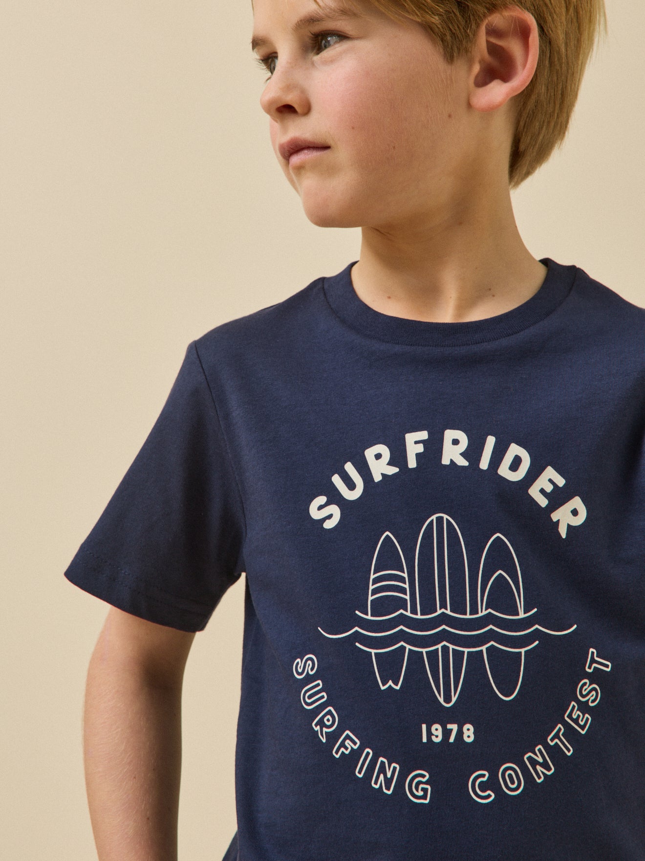Jungen T-Shirt mit Druckmotiv – Bio-Baumwolle
