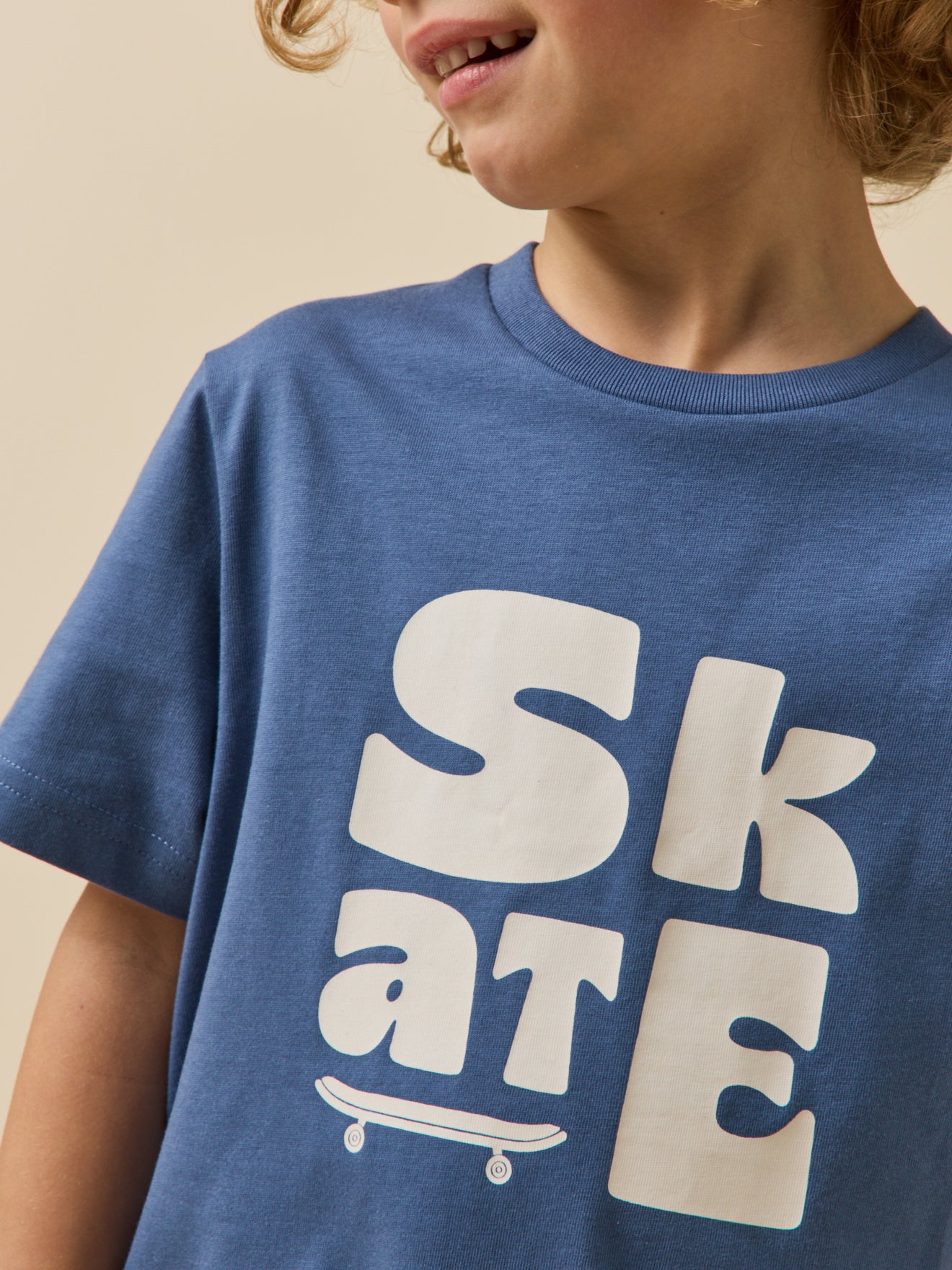 Jungen T-Shirt mit Druckmotiv – Bio-Baumwolle