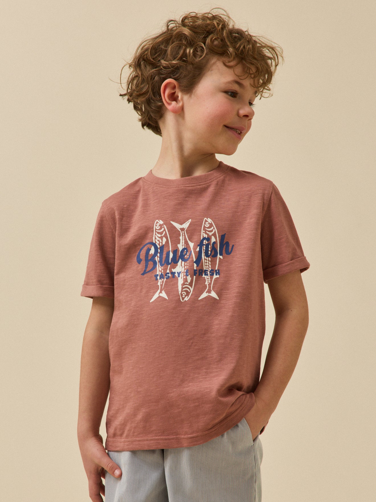 Jungen T-Shirt mit Druckmotiv – Bio-Baumwolle
