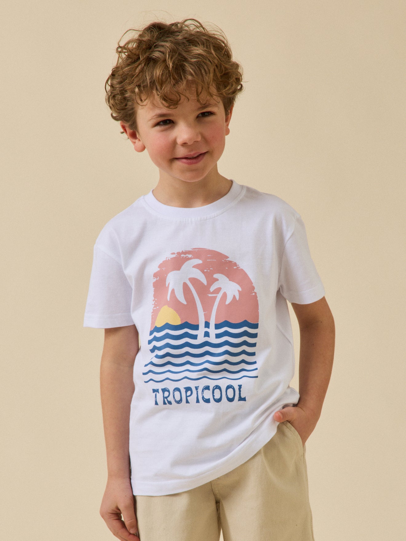 Jungen-T-Shirt « Tropicool » – Bio-Baumwolle