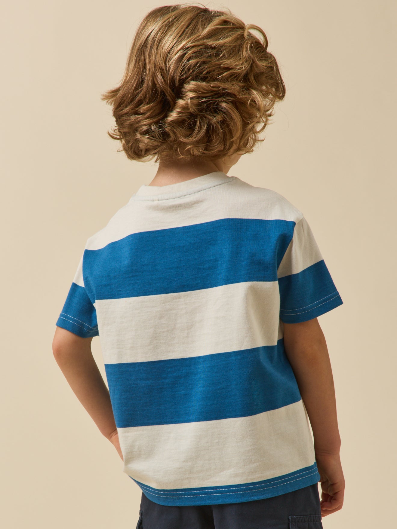 Jungen-T-Shirt mit Streifen – Bio-Baumwolle