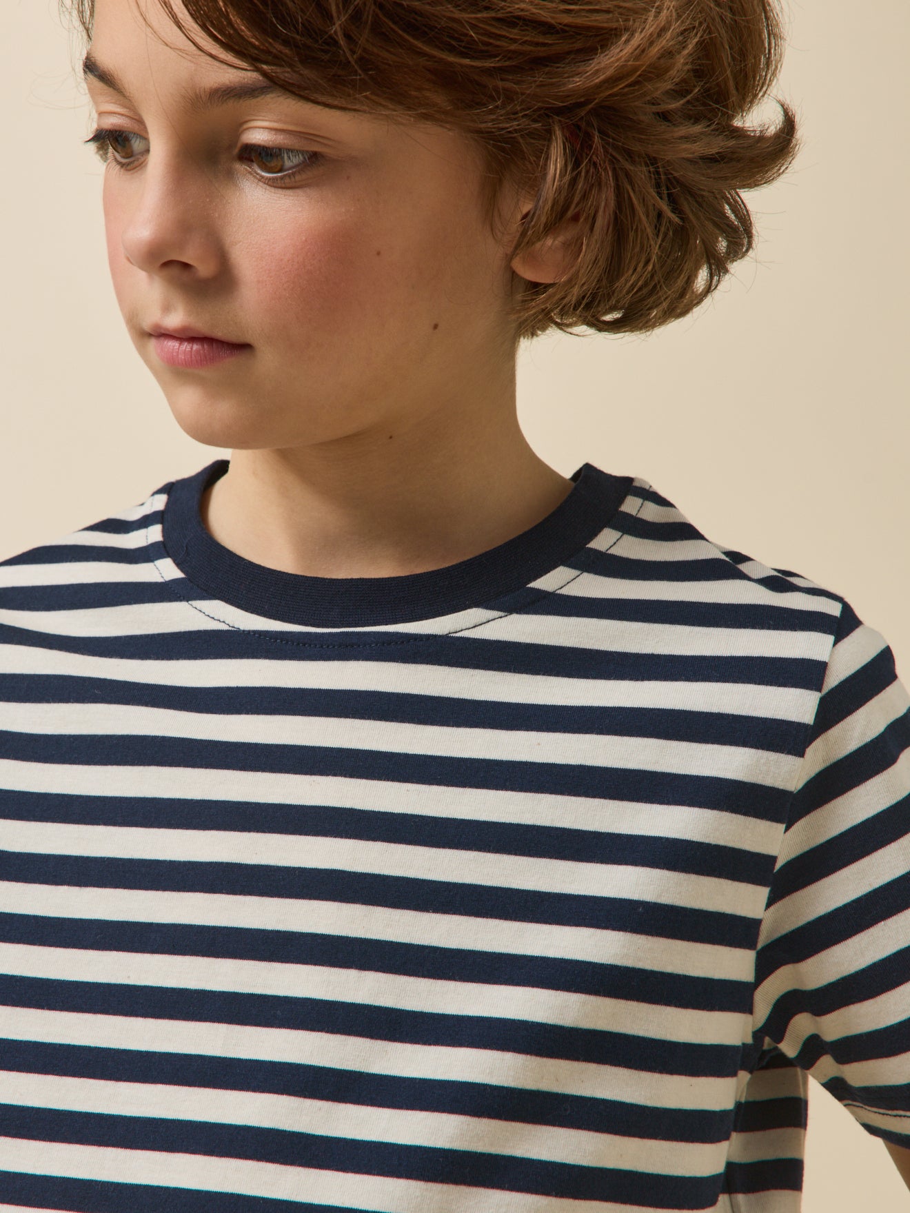 Jungen T-Shirt mit Streifen – Bio-Baumwolle