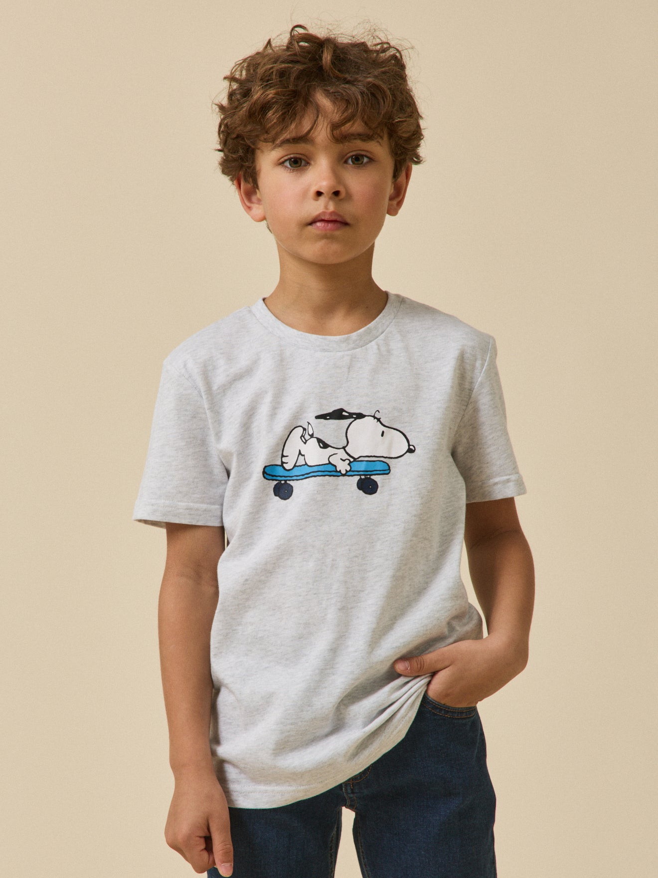 Kinder T-Shirt Cyrillus x PEANUTS(TM) – Snoopy Kollektion