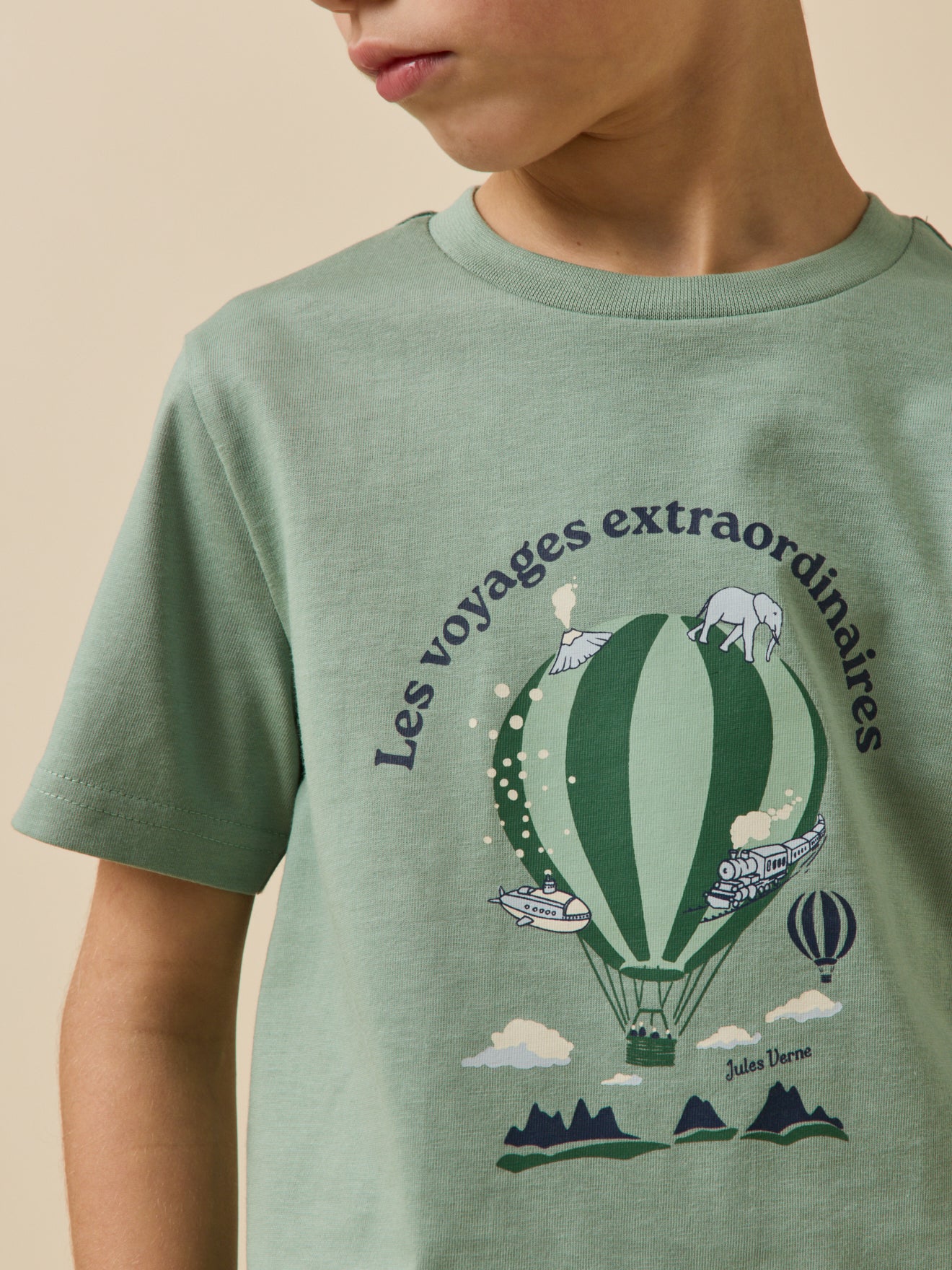 Kinder T-Shirt aus der Jules Verne Kollektion – Bio-Baumwolle