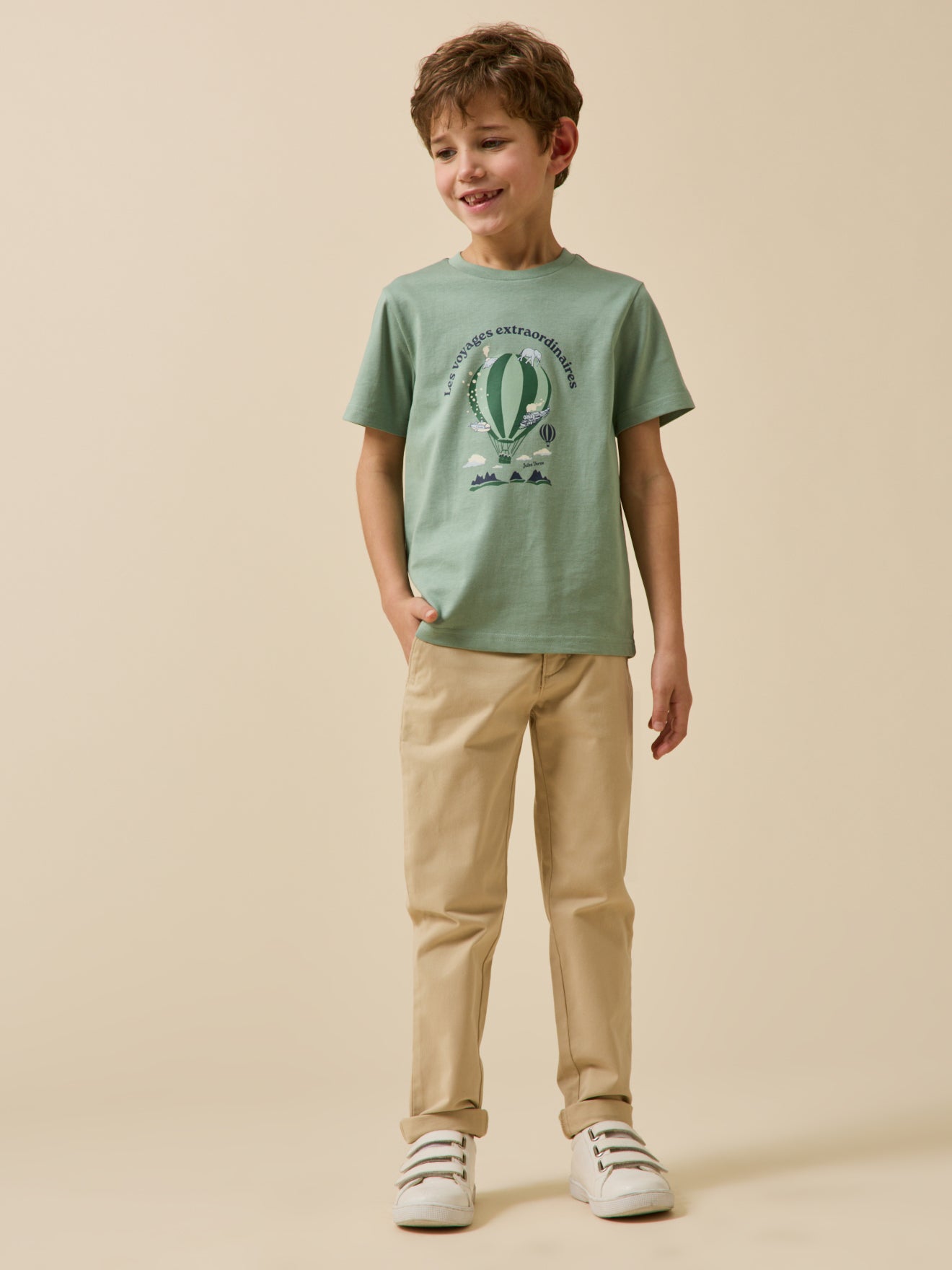 Kinder T-Shirt aus der Jules Verne Kollektion – Bio-Baumwolle