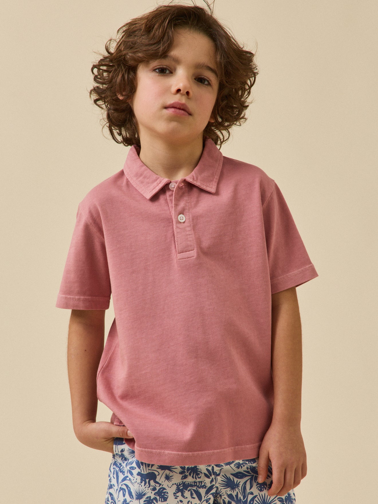 Jungen-Poloshirt – Bio-Baumwolle