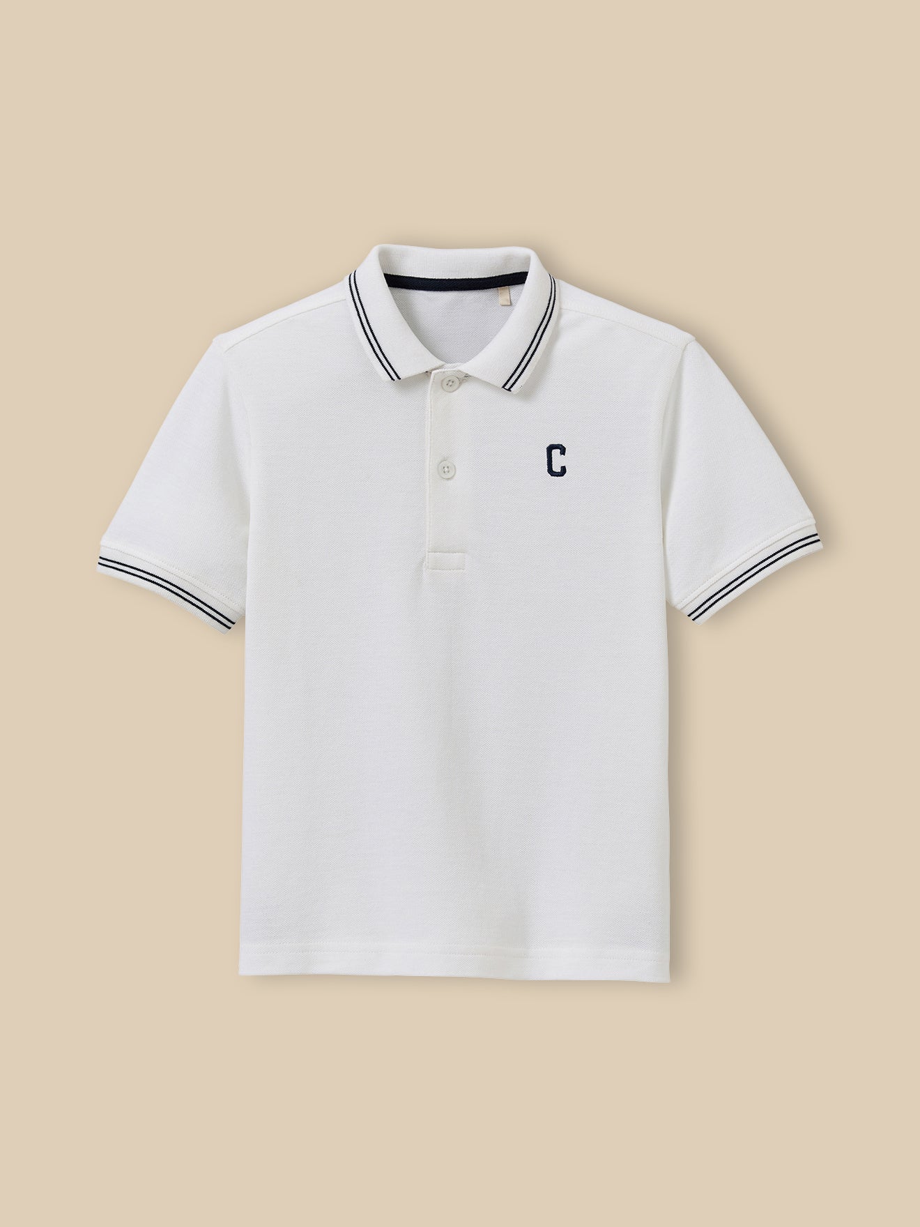 Jungen-Poloshirt aus Pikeestrick – Bio-Baumwolle