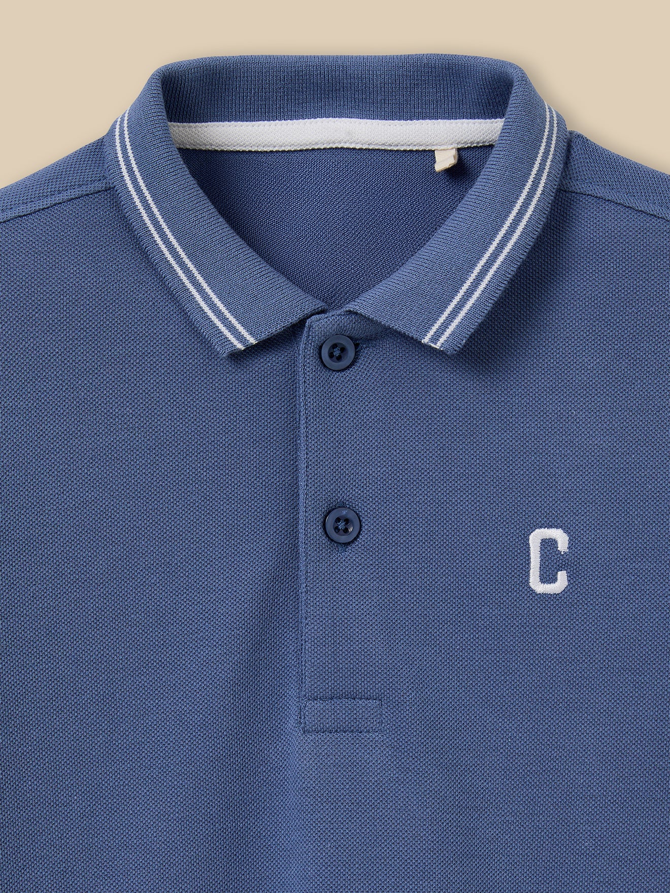 Jungen-Poloshirt aus Pikeestrick – Bio-Baumwolle