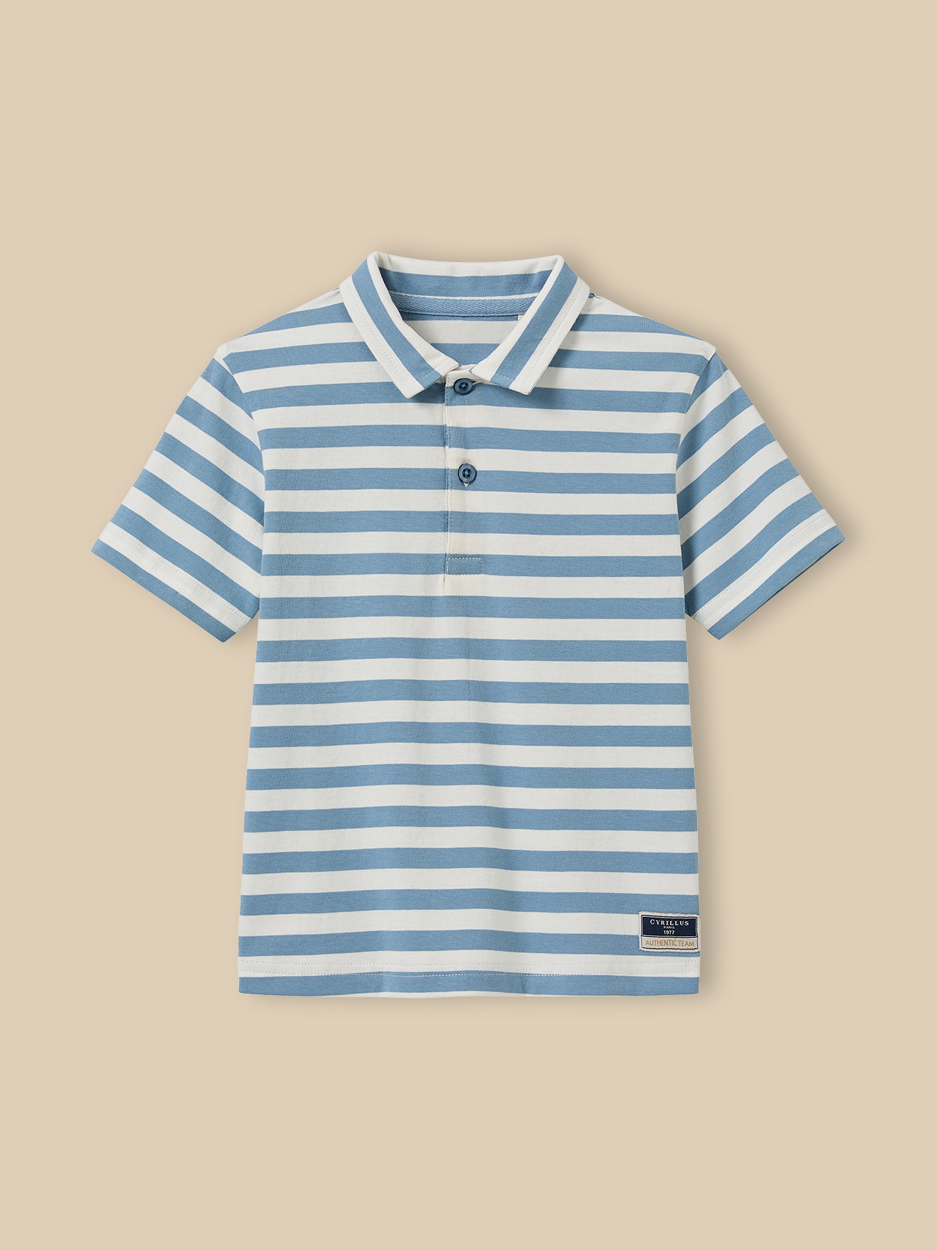 Jungen-Poloshirt, gestreift – Bio-Baumwolle
