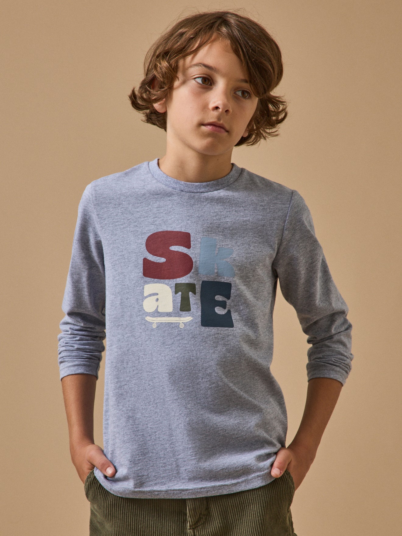 Jungen T-Shirt mit Druckmotiv – Bio-Baumwolle