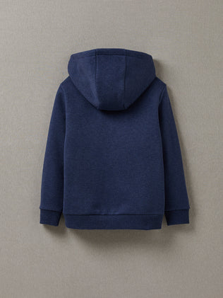 Jungen-Sweatjacke mit Reißverschluss und Kapuze