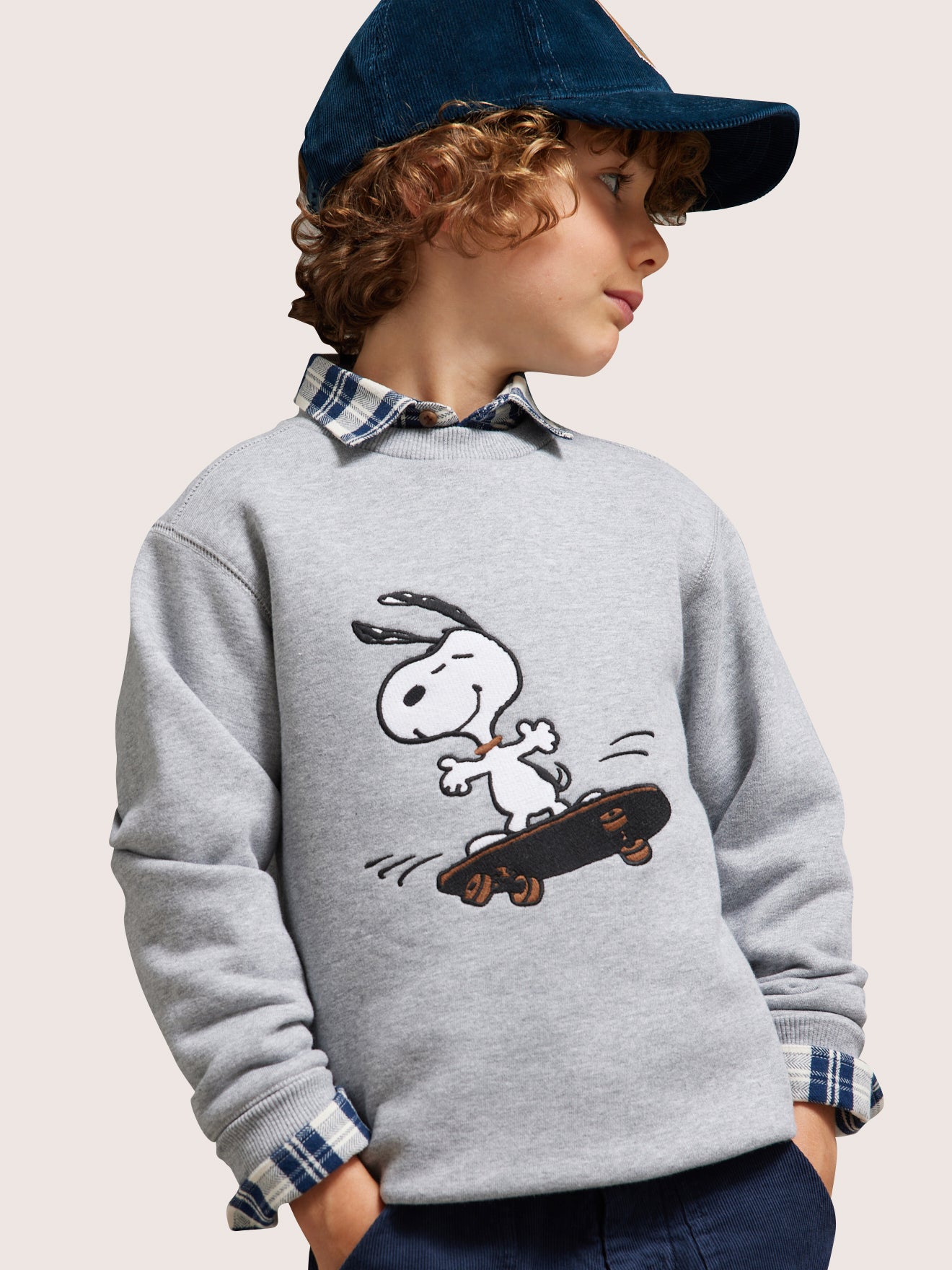 Kinder-Sweatshirt Cyrillus X PEANUTS™ – Snoopy Kollektion