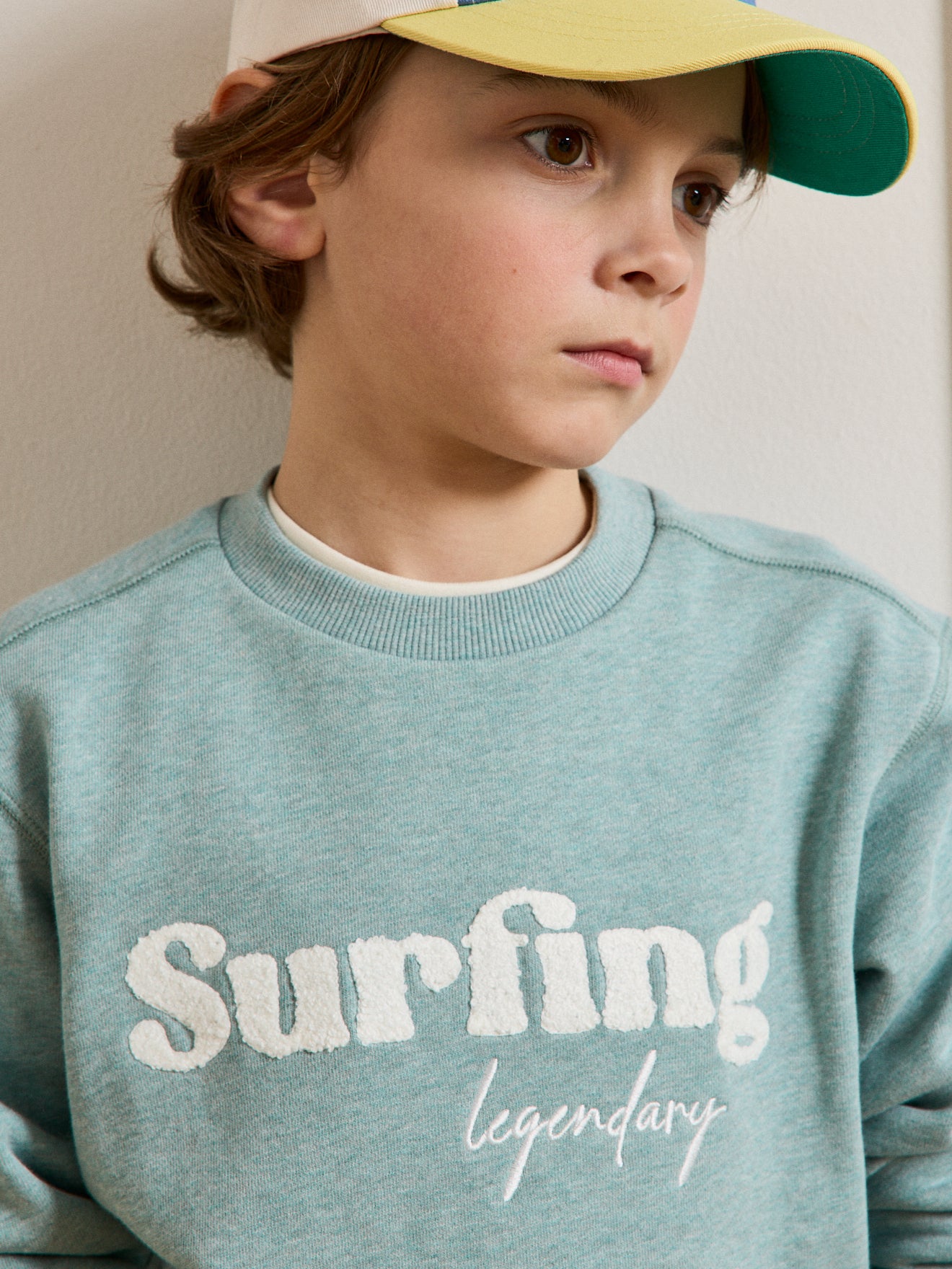 Jungen-Sweatshirt, meliert