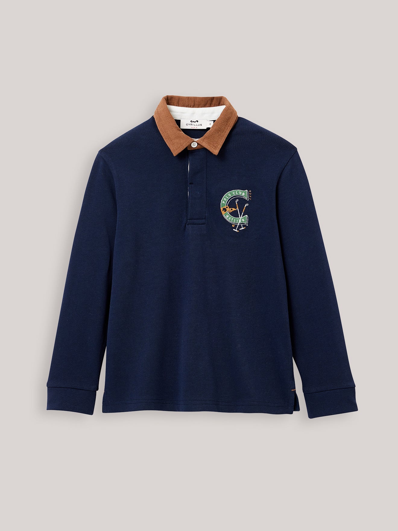 Jungen-Poloshirt mit Stickerei – Bio-Baumwolle