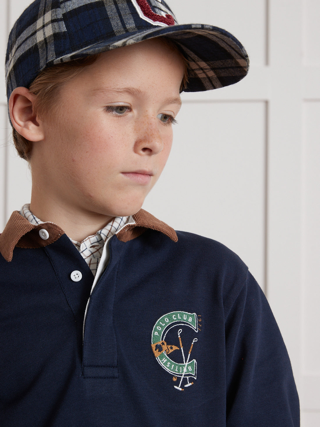 Jungen-Poloshirt mit Stickerei – Bio-Baumwolle