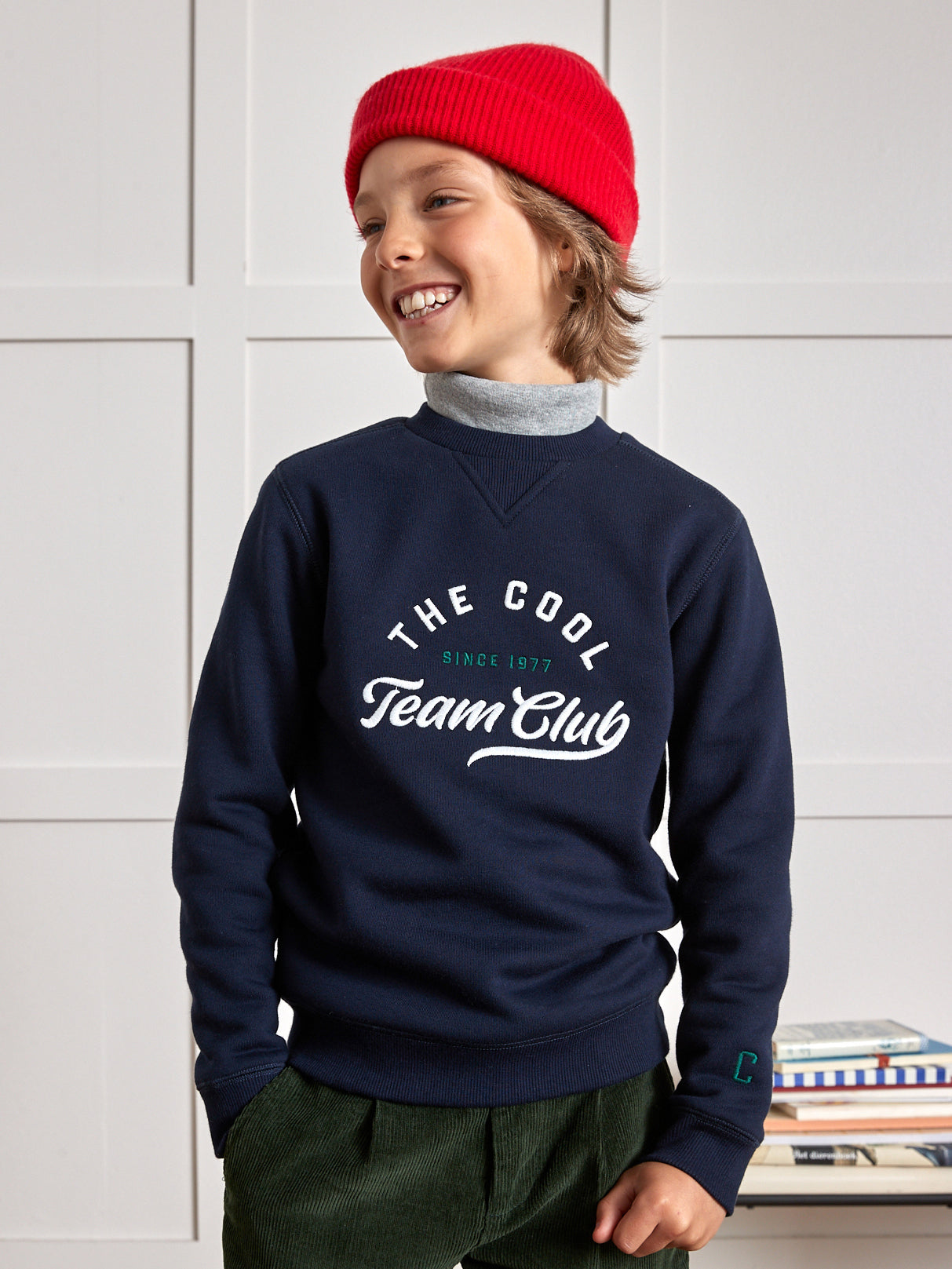 Jungen-Sweatshirt «team club»