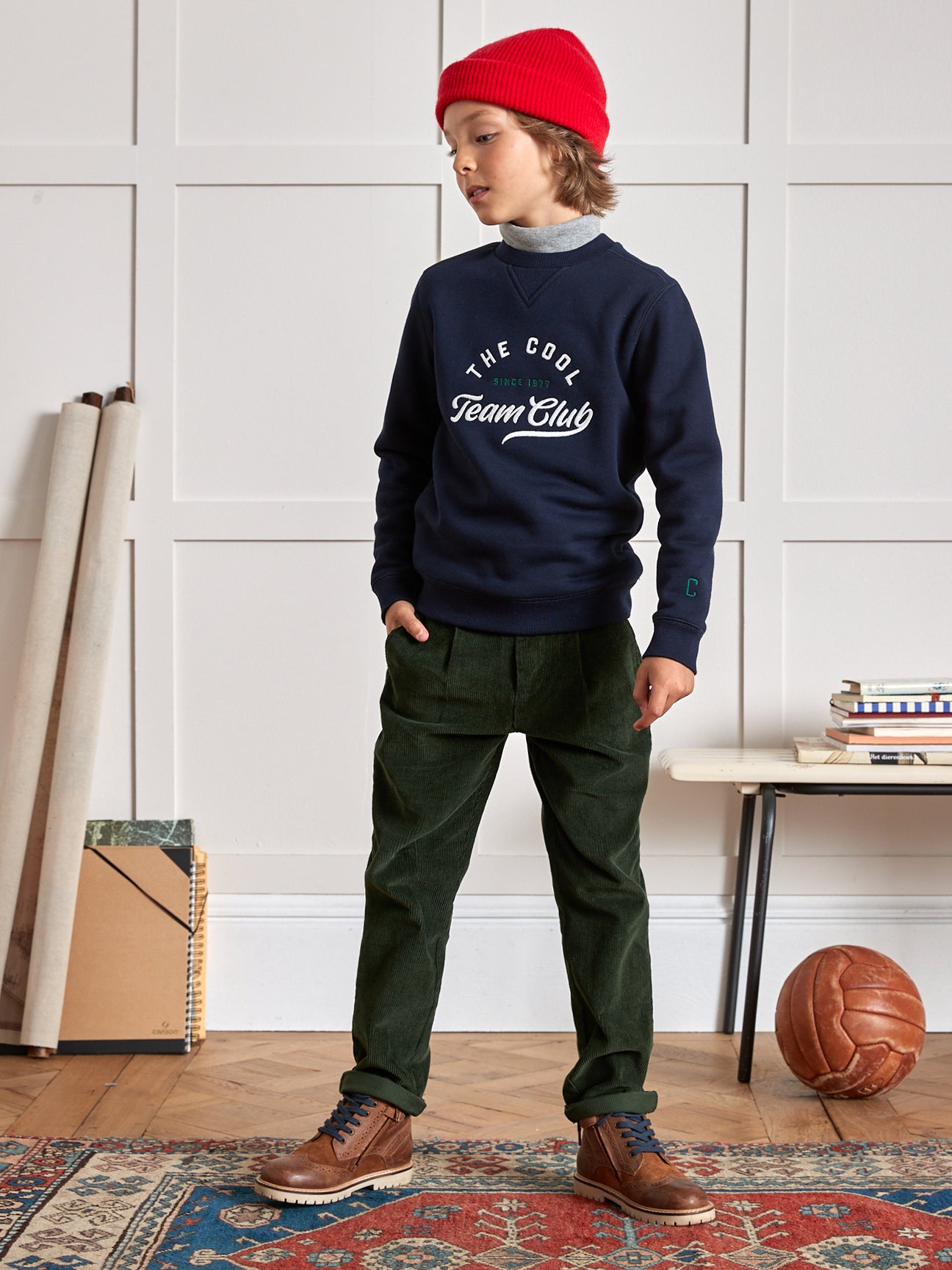 Jungen-Sweatshirt «team club»