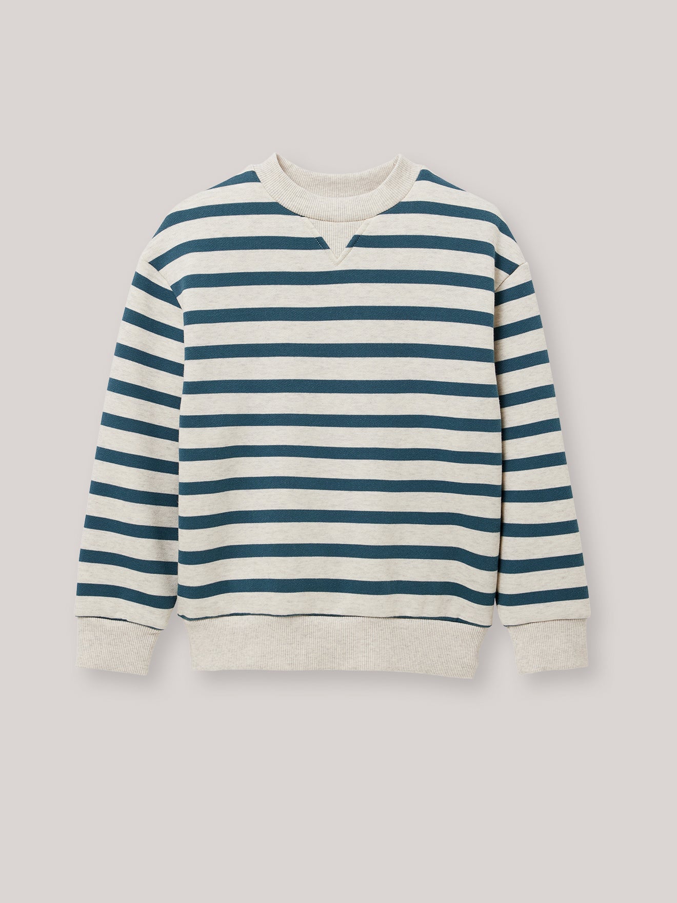 Jungen-Sweatshirt, gestreift