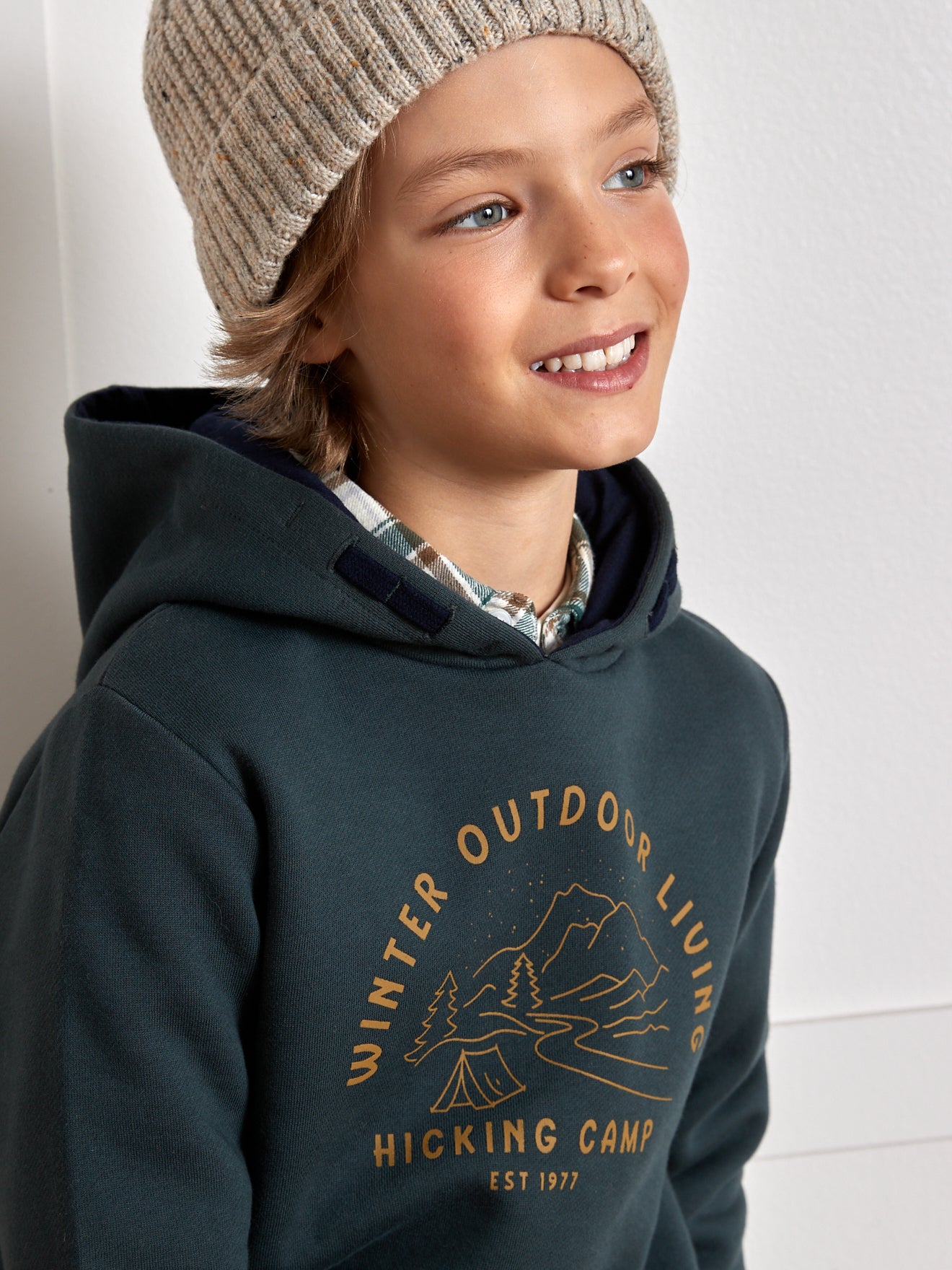 Jungen-Sweatshirt mit Kapuze