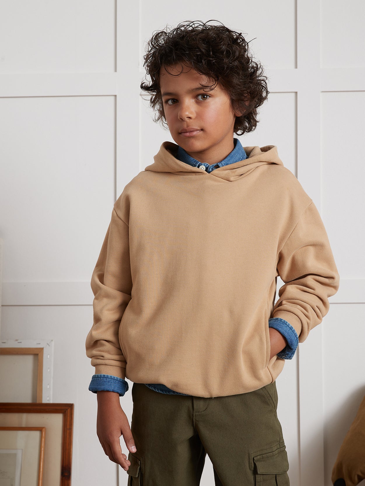 Jungen-Sweatshirt mit Kapuze