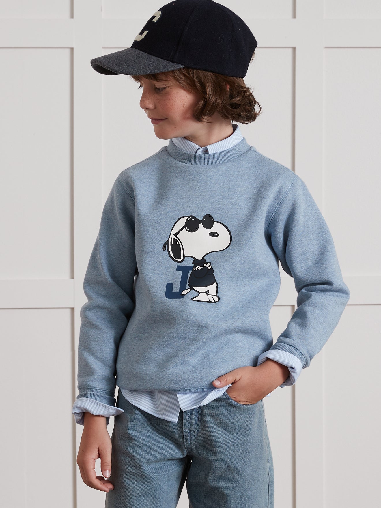 Kinder-Sweatshirt Cyrillus X PEANUTS™ – Snoopy Kollektion