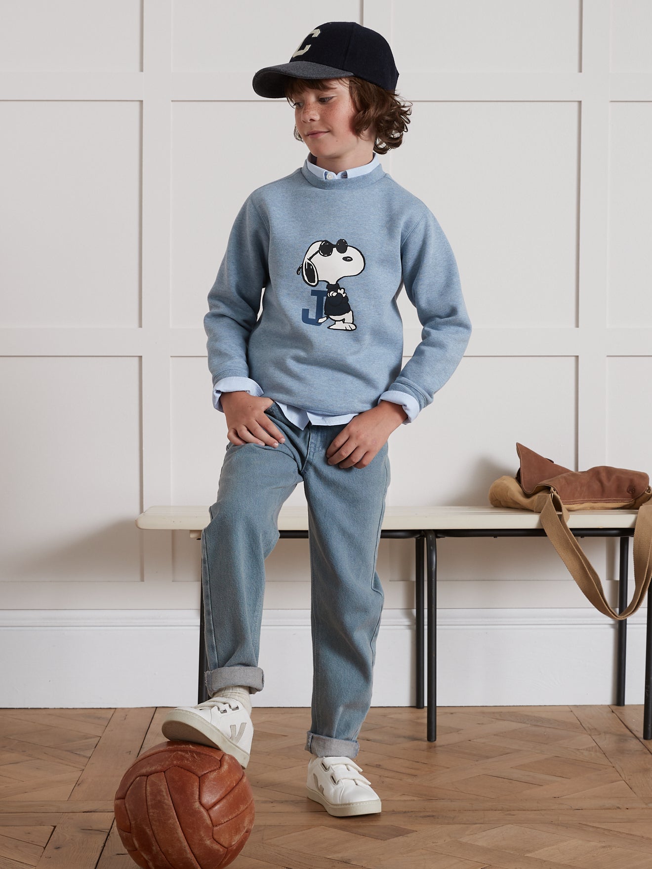 Kinder-Sweatshirt Cyrillus X PEANUTS™ – Snoopy Kollektion