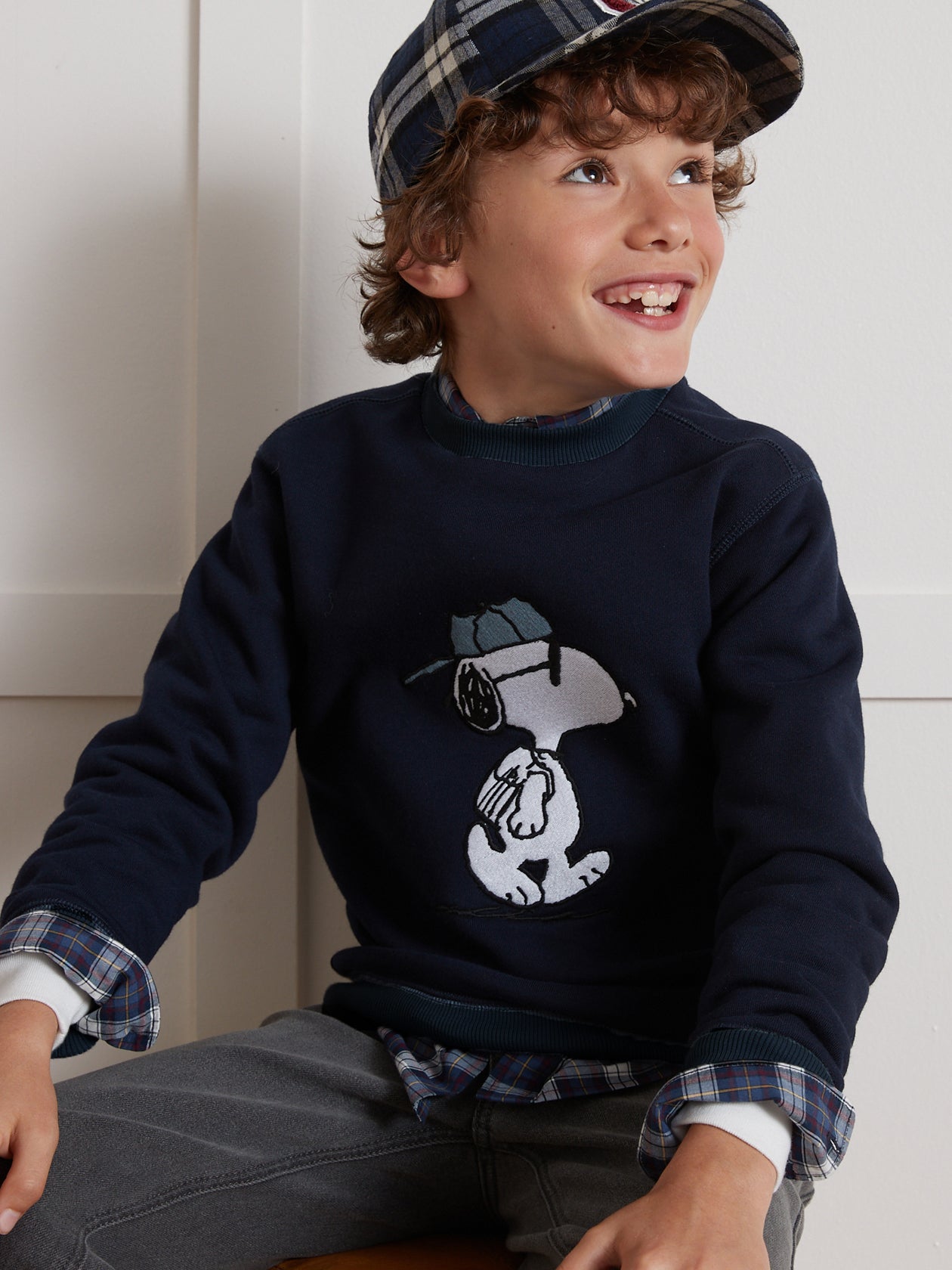 Kinder-Sweatshirt Cyrillus X PEANUTS™ – Snoopy Kollektion