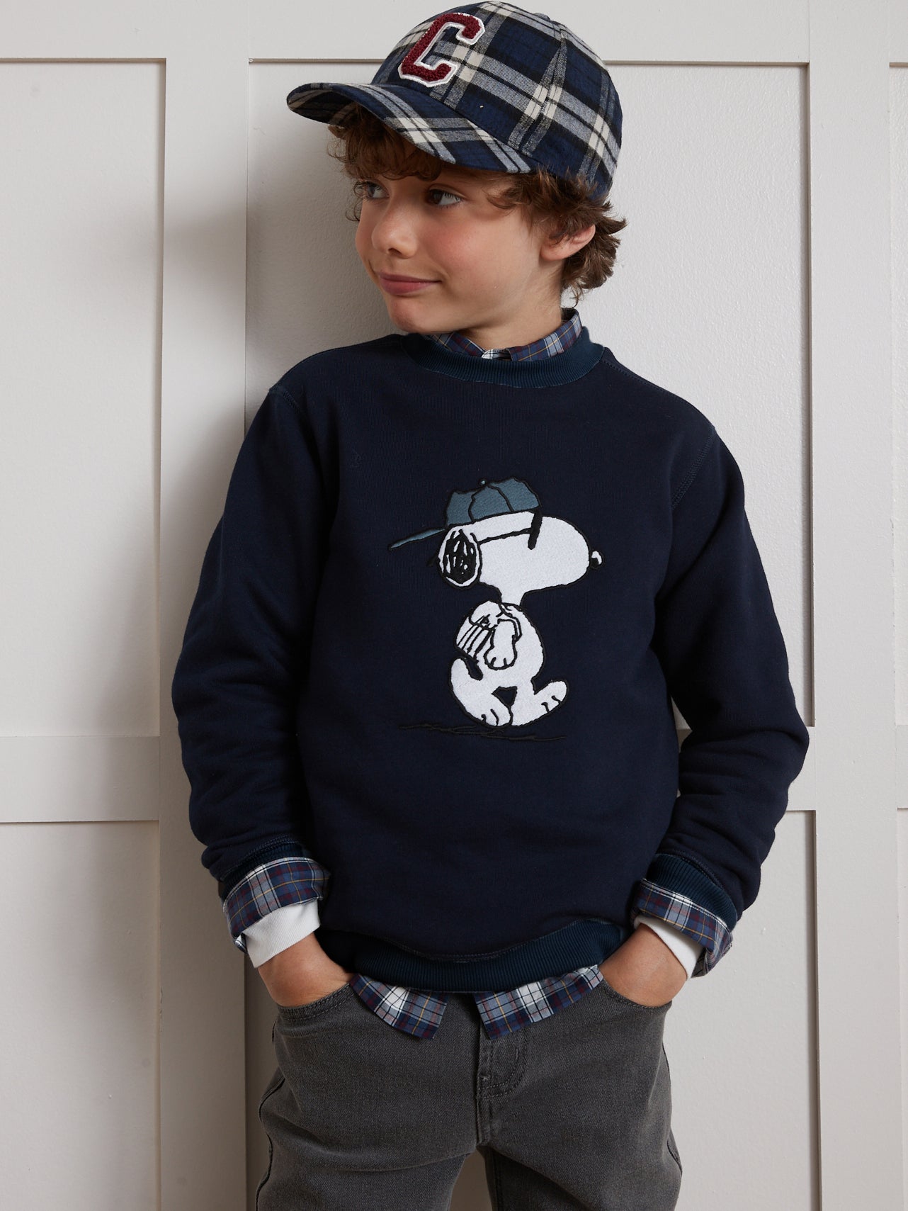 Kinder-Sweatshirt Cyrillus X PEANUTS™ – Snoopy Kollektion