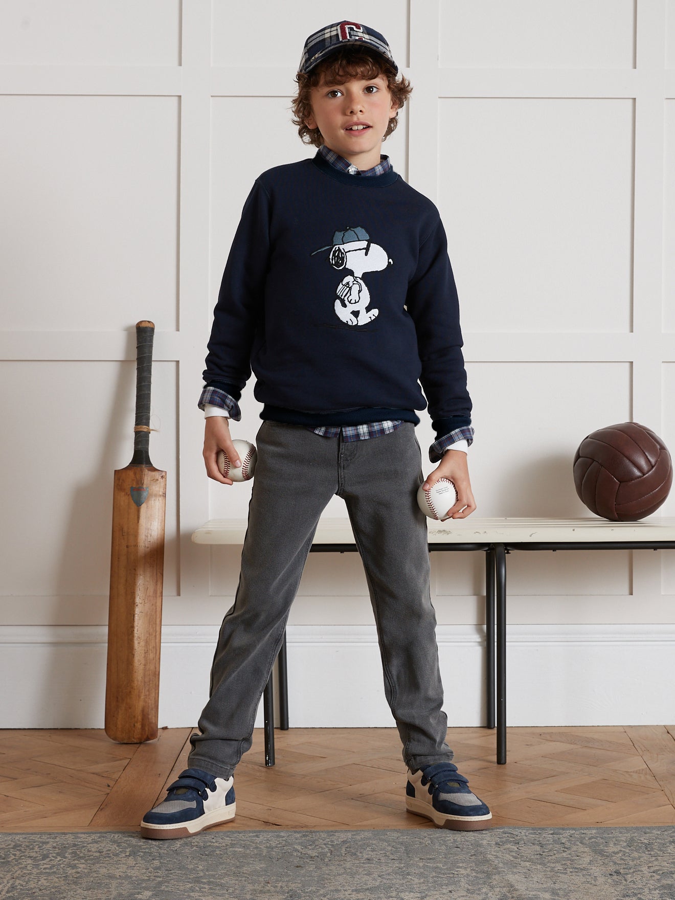 Kinder-Sweatshirt Cyrillus X PEANUTS™ – Snoopy Kollektion