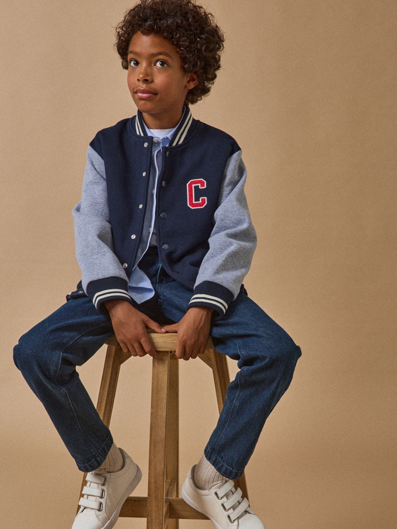 Jungen-Sweatshirt im Teddy-Schnitt