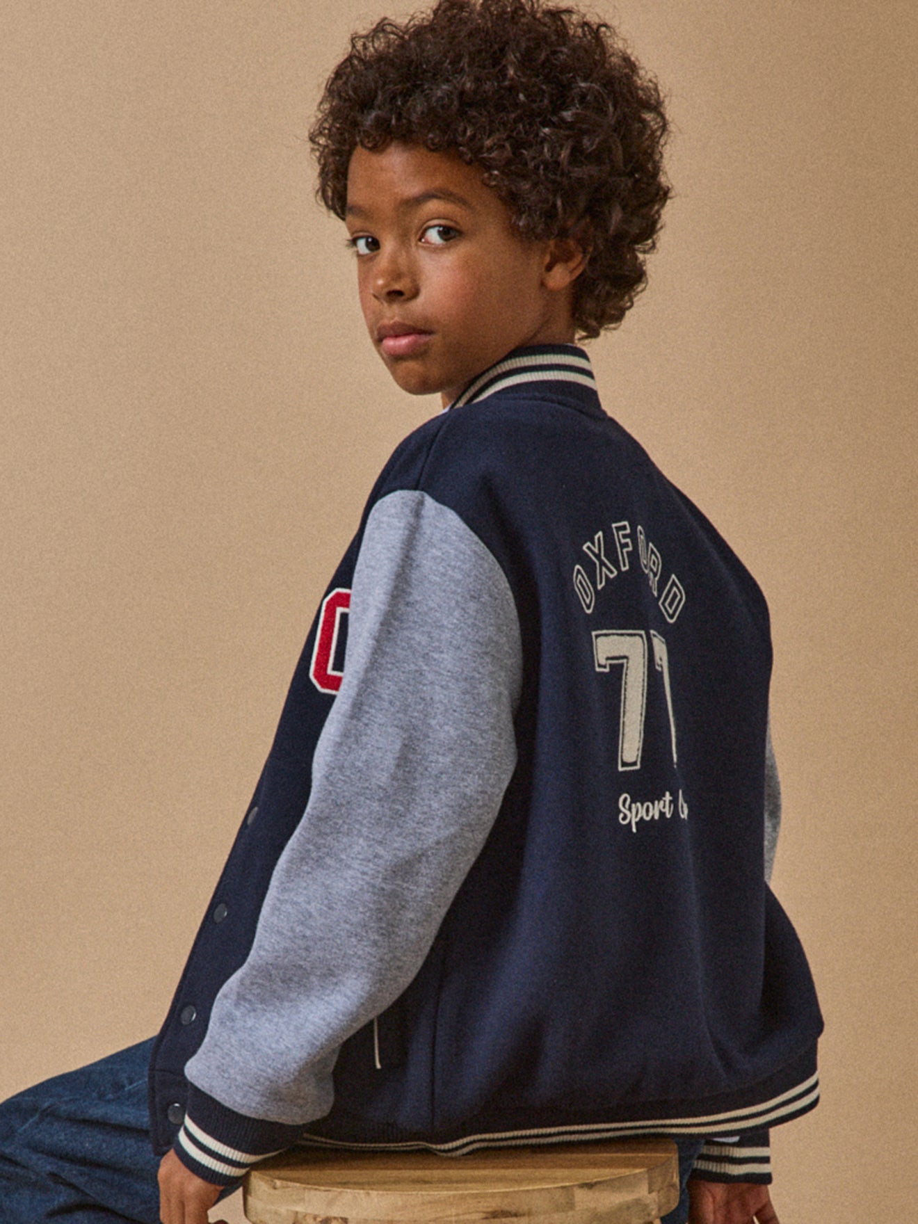 Jungen-Sweatshirt im Teddy-Schnitt