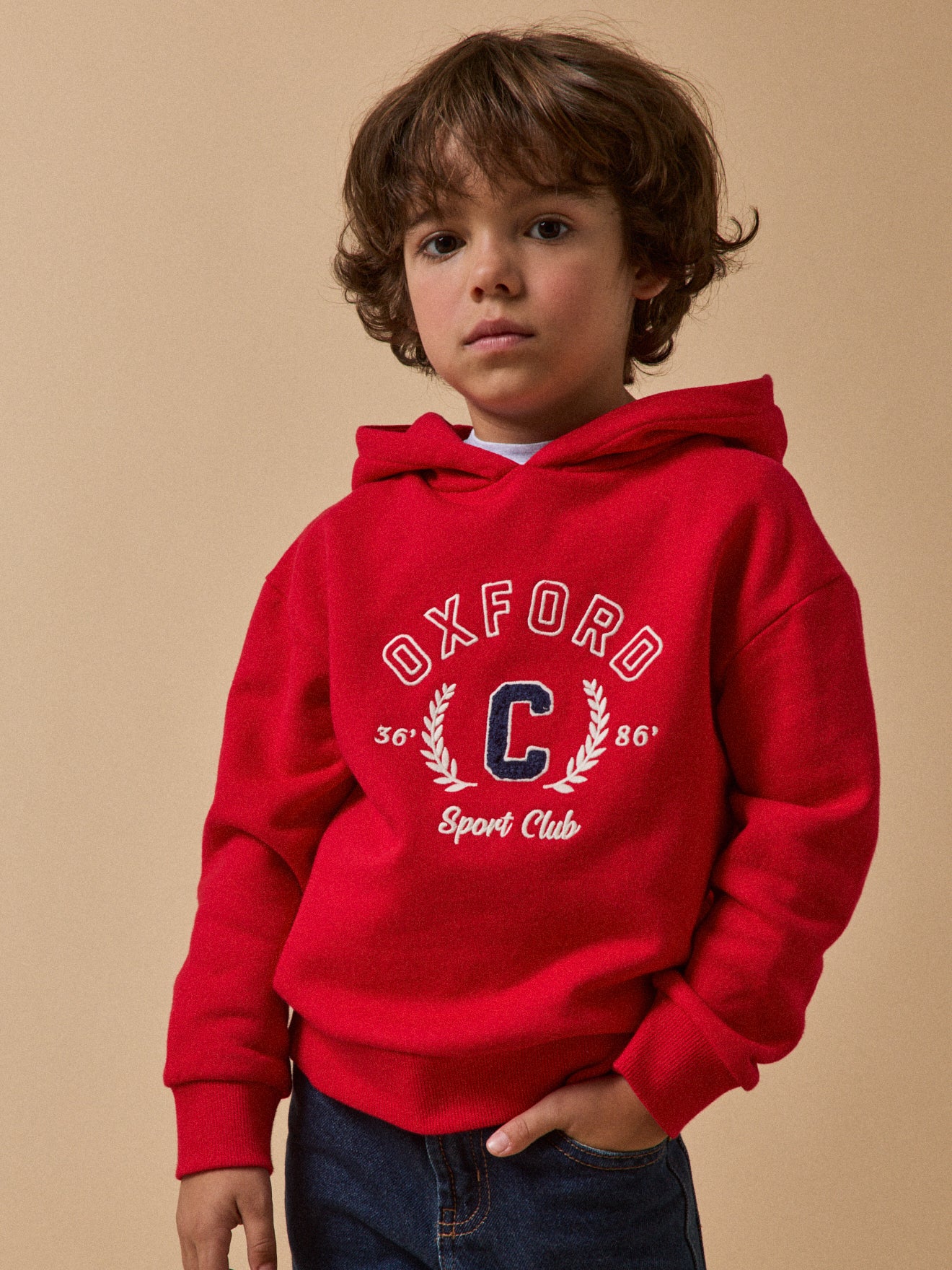 Jungen-Sweatshirt mit Stickerei – Bio-Baumwolle
